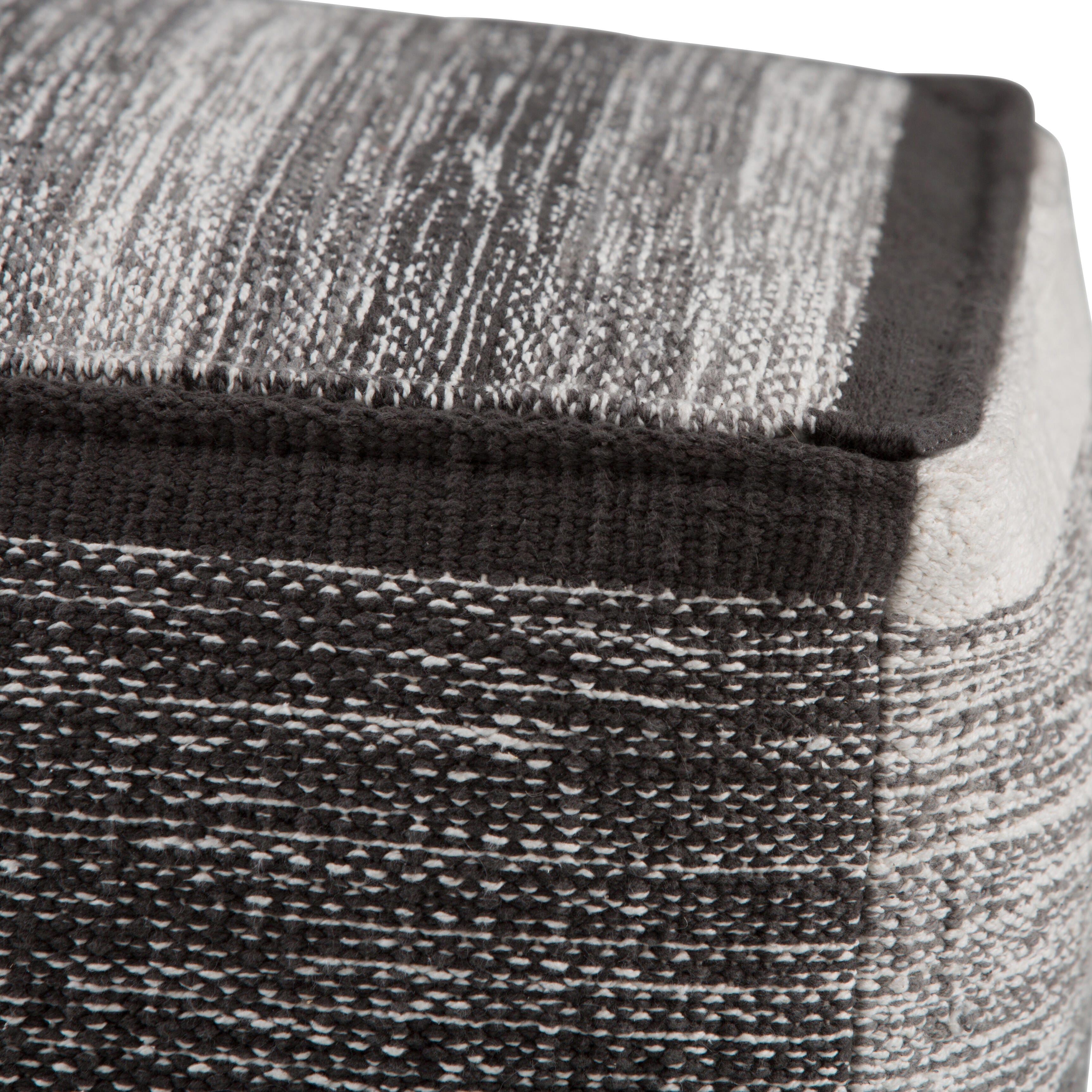 Simpli Home Naya Pouf, Gray, large
