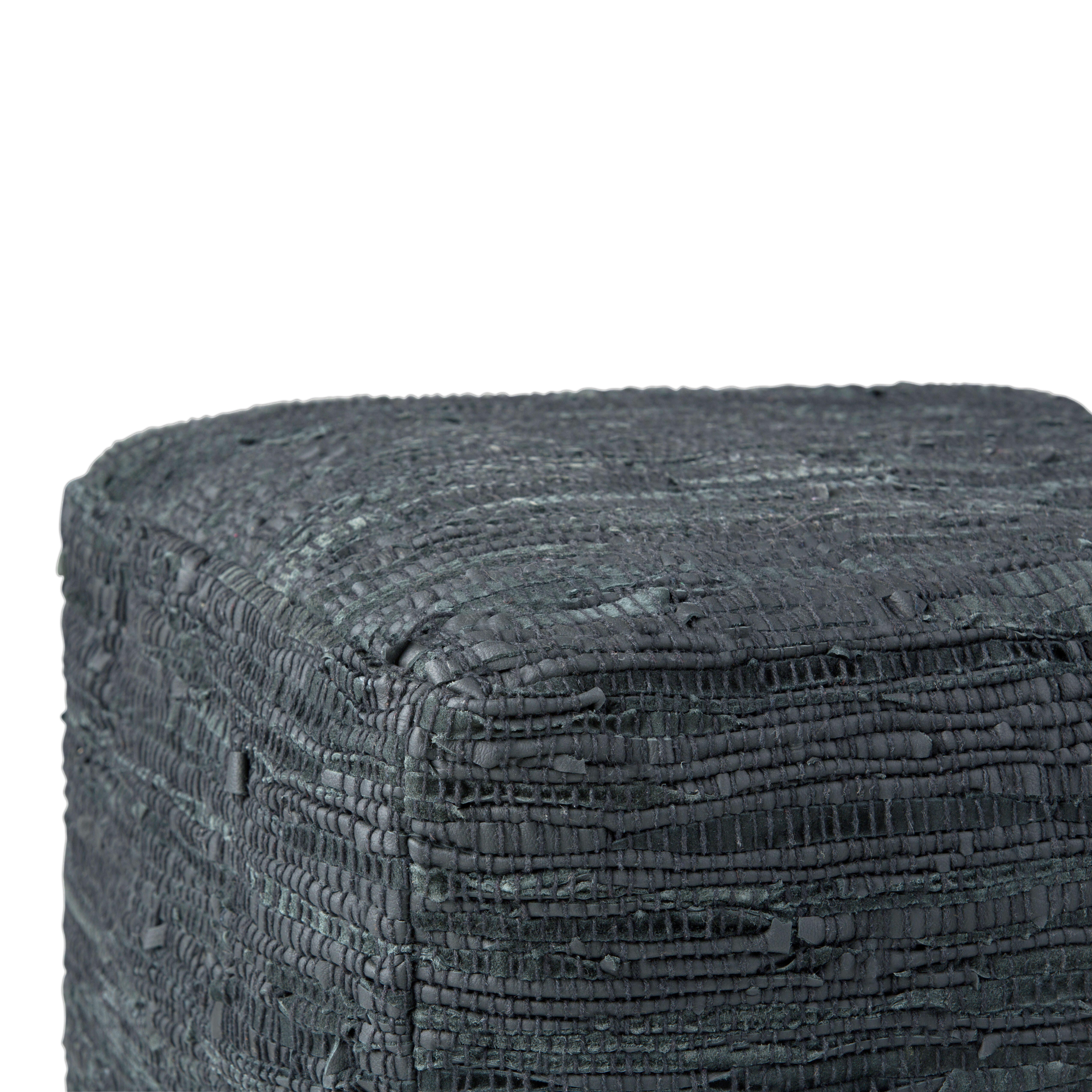 Simpli Home Fredrik Pouf, Gray, large