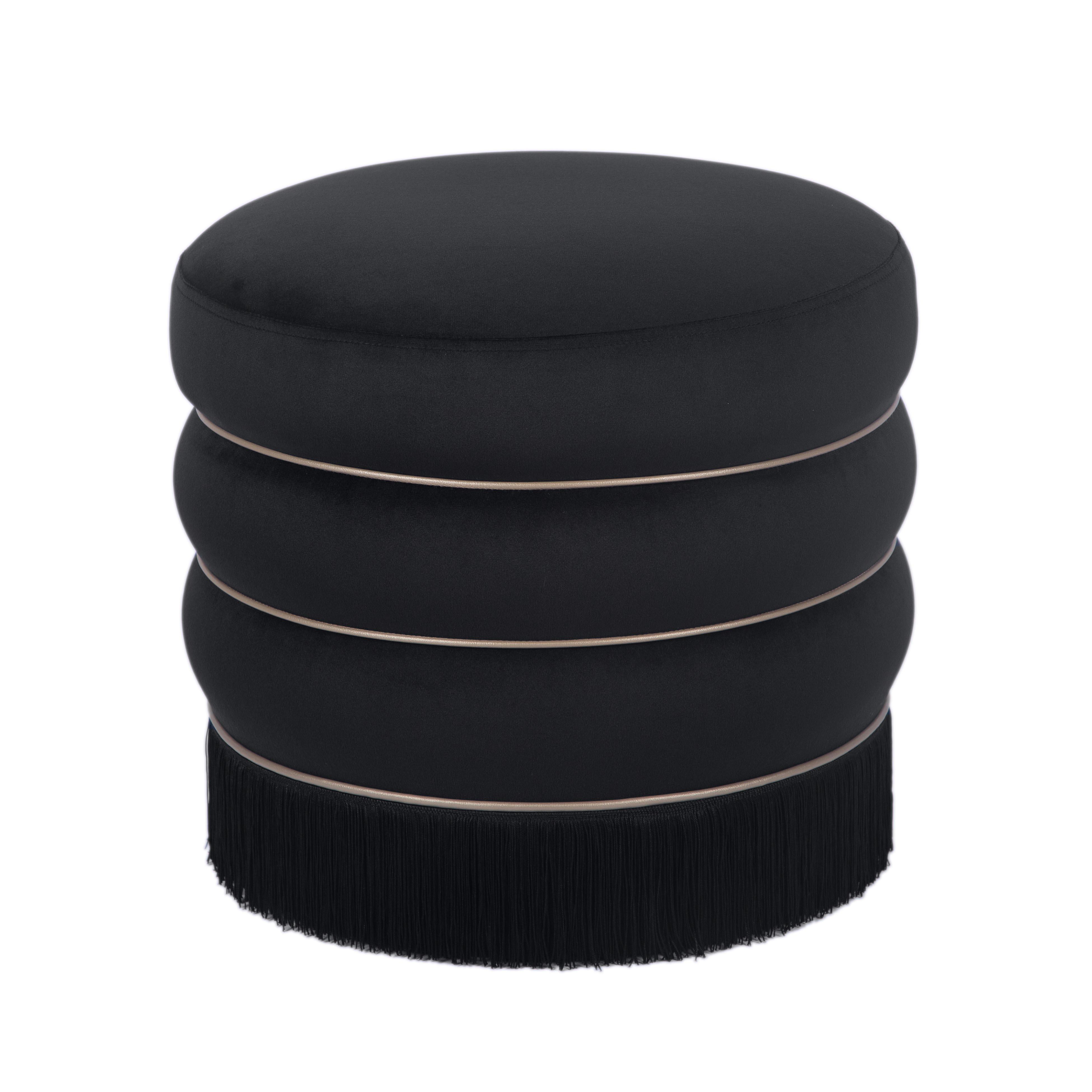 Lakka Ottoman, Black, large