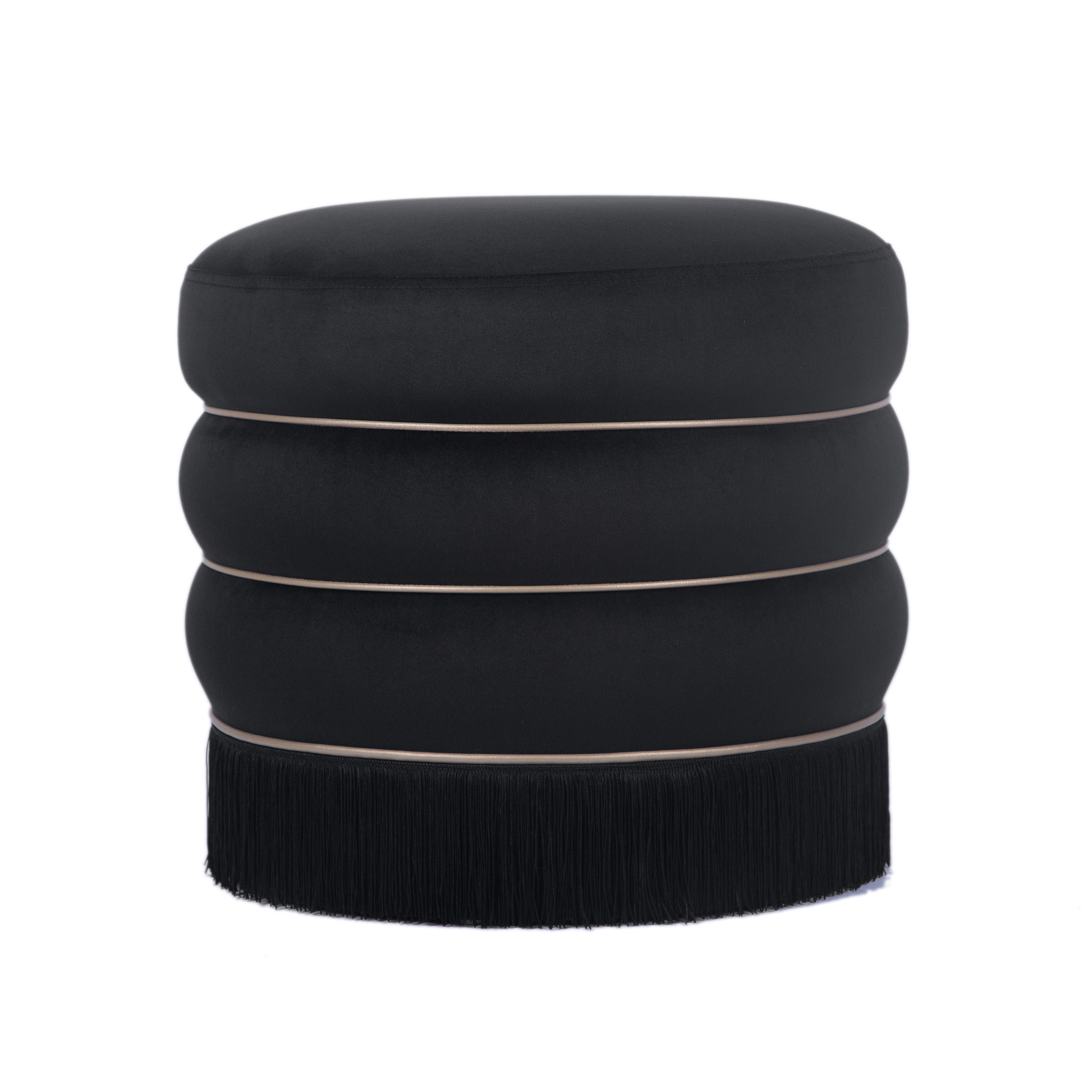 Lakka Ottoman, Black, large