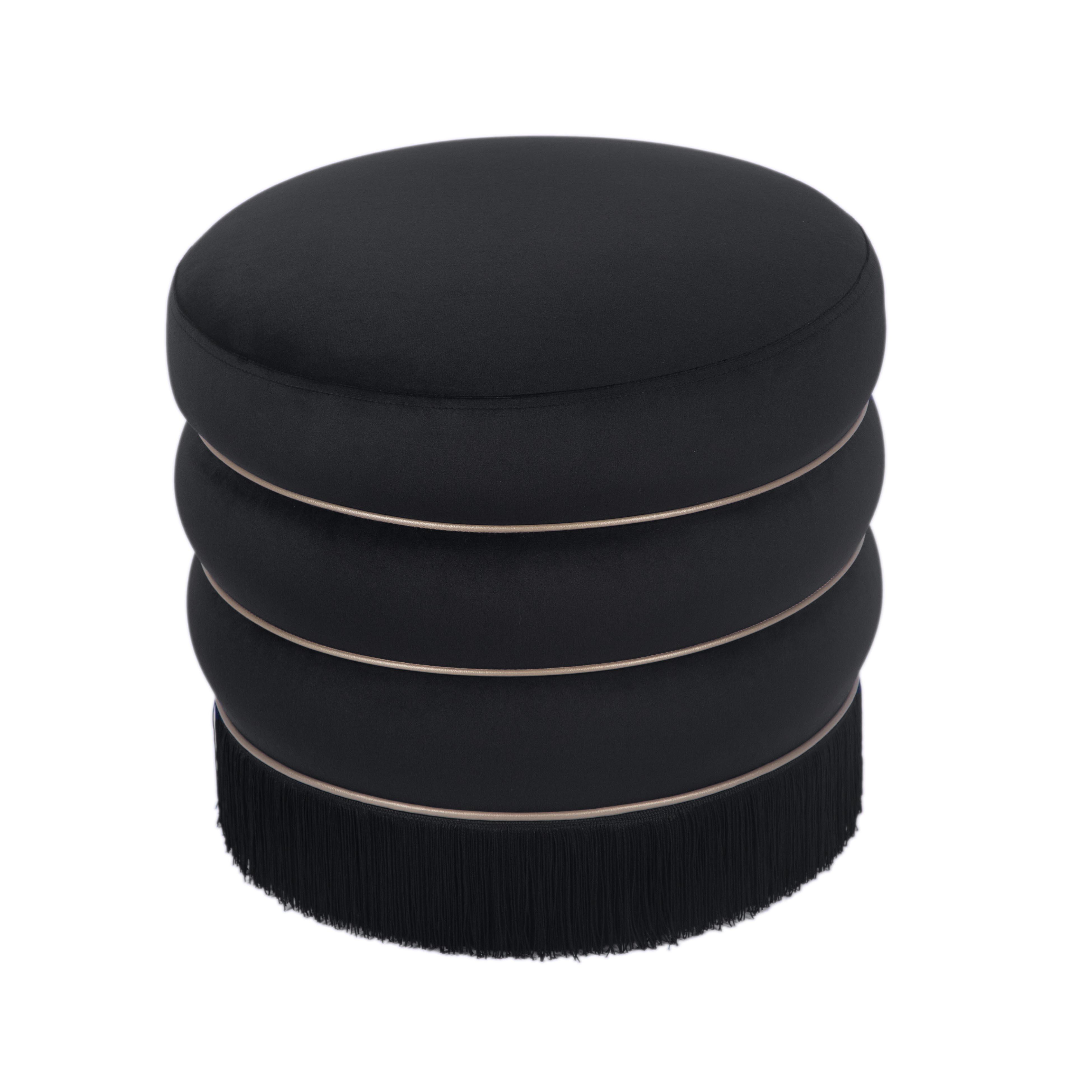 Lakka Ottoman, Black, large