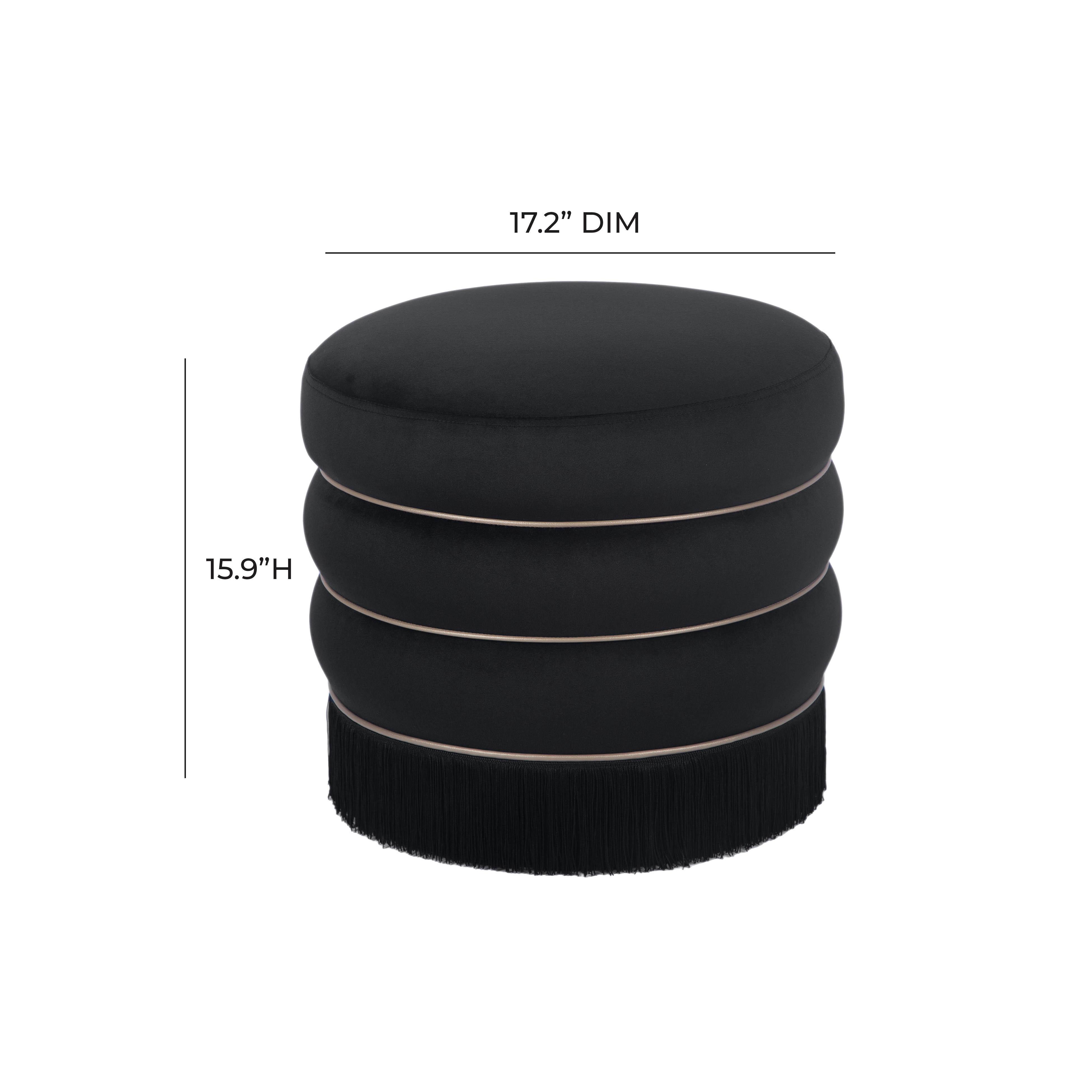 Lakka Ottoman, Black, large