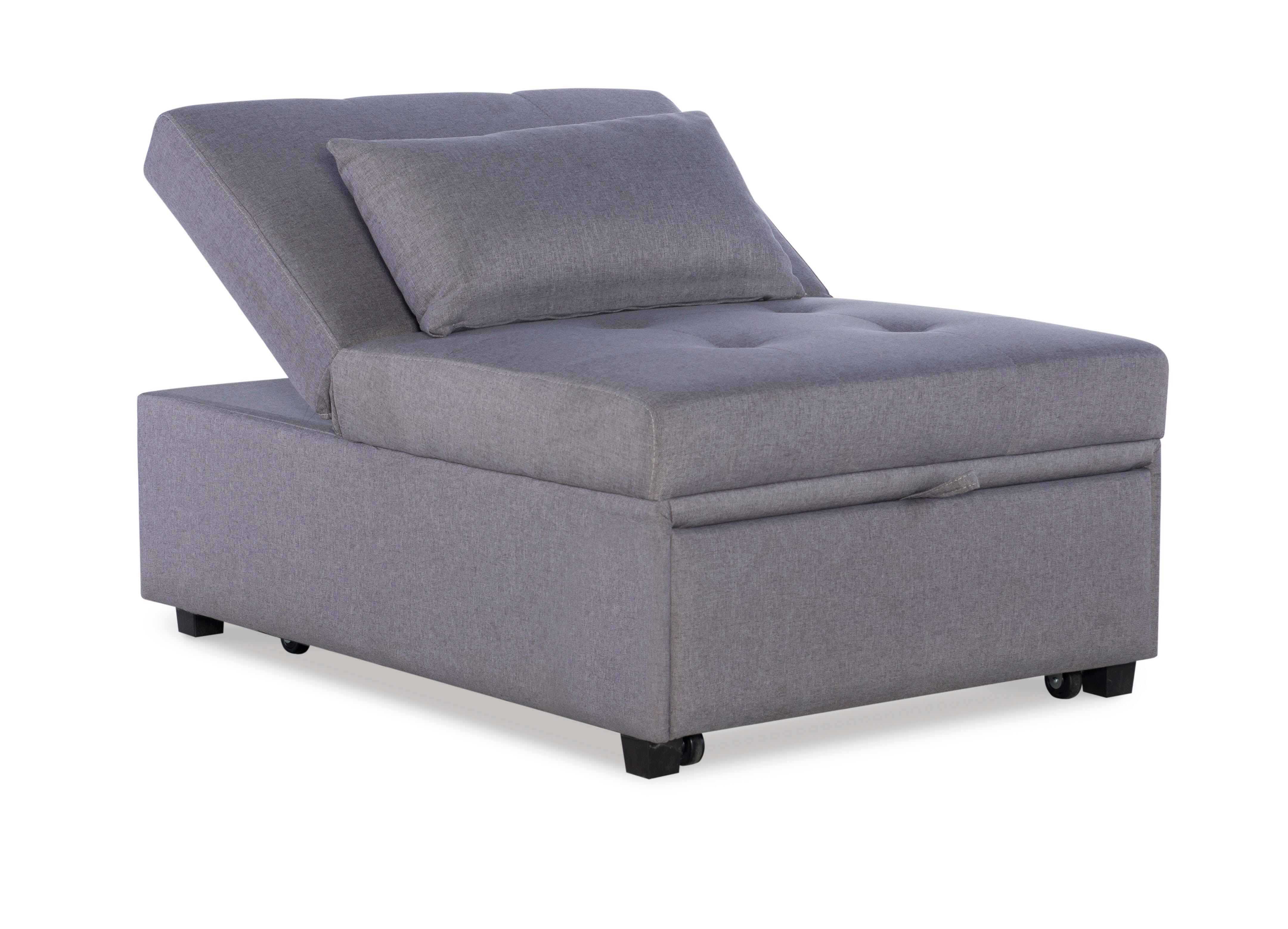 Linon Grayson Sofa Bed, Light Gray, large