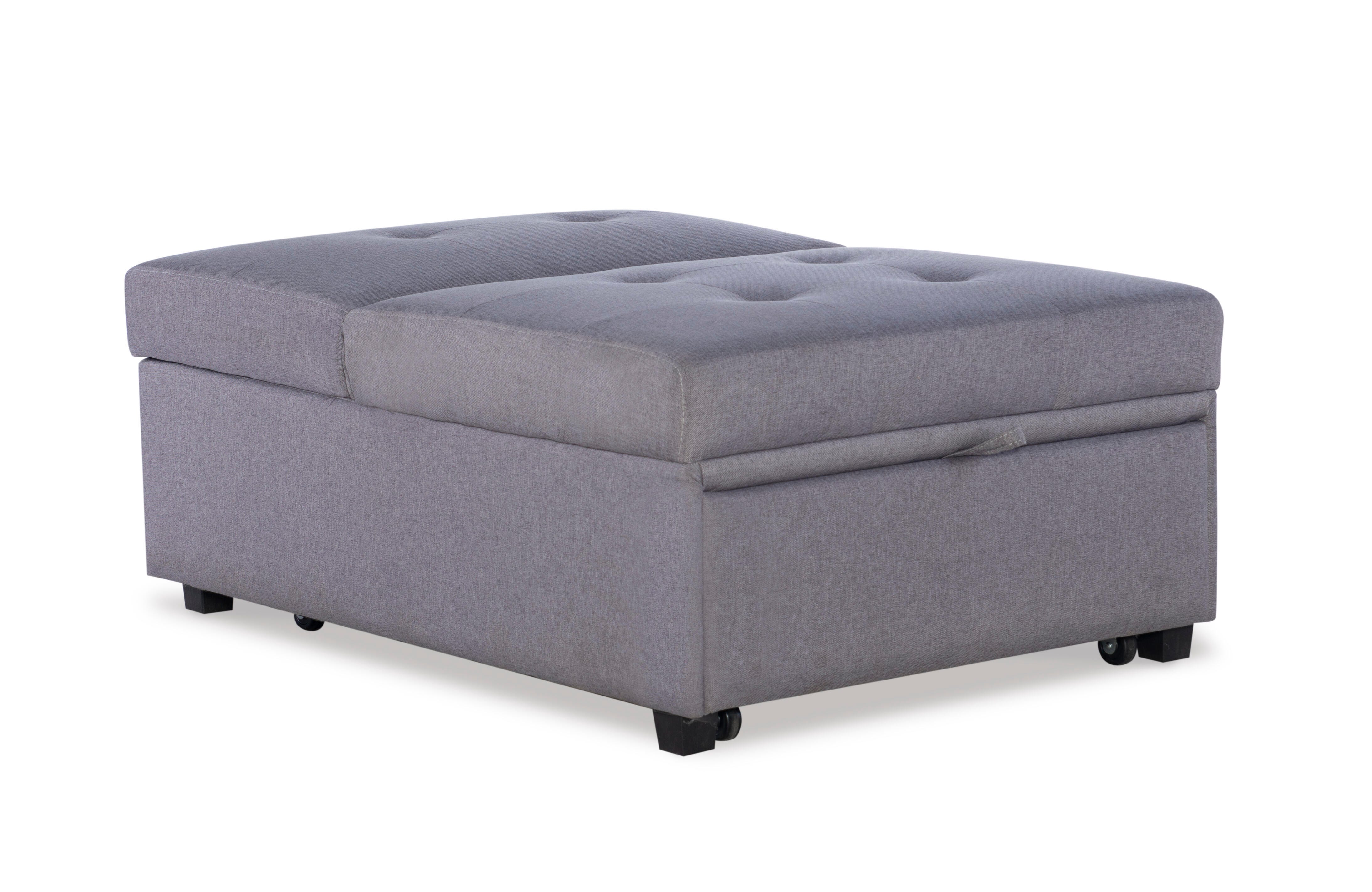 Linon Grayson Sofa Bed, Light Gray, large