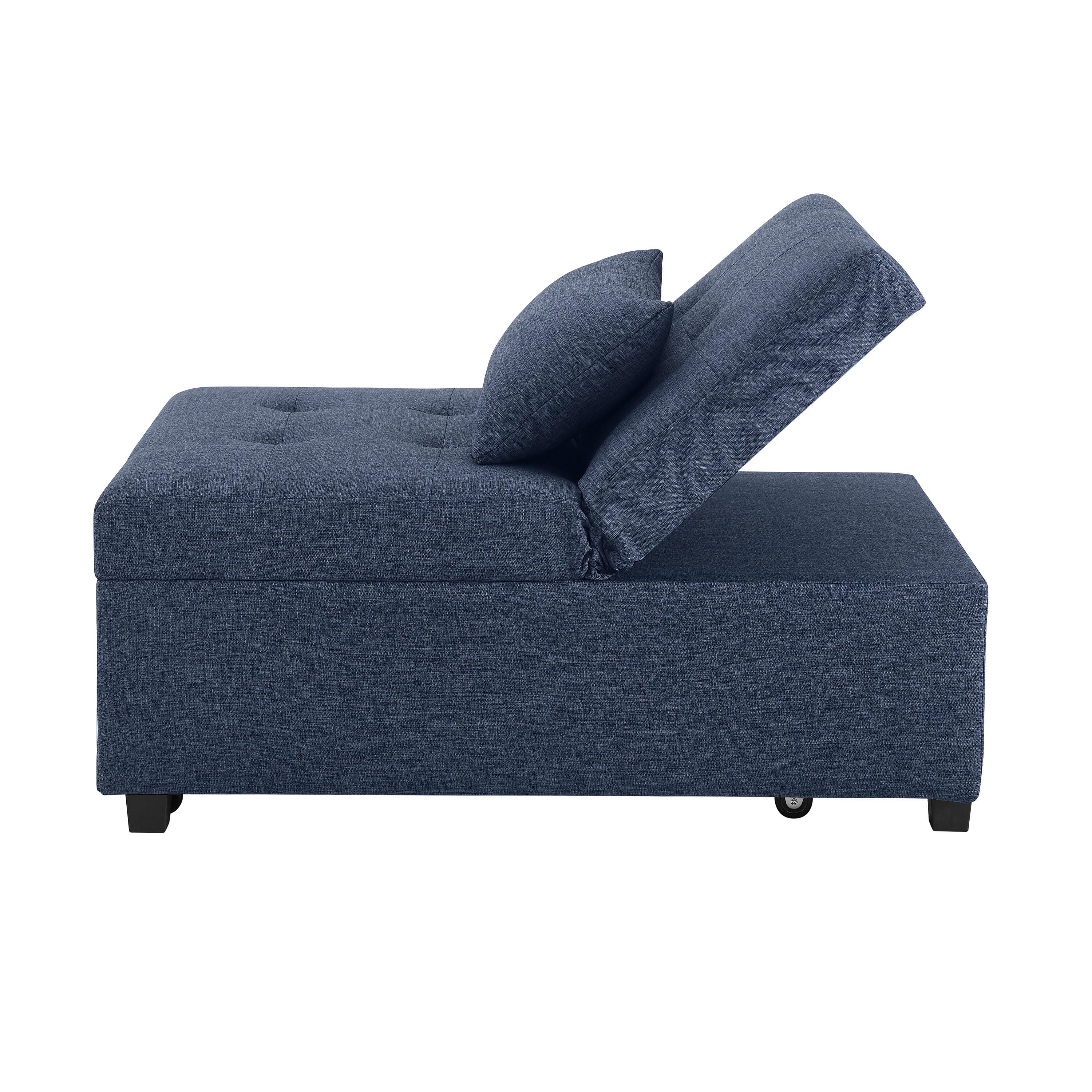 Linon Grayson Sofa Bed, Blue, large