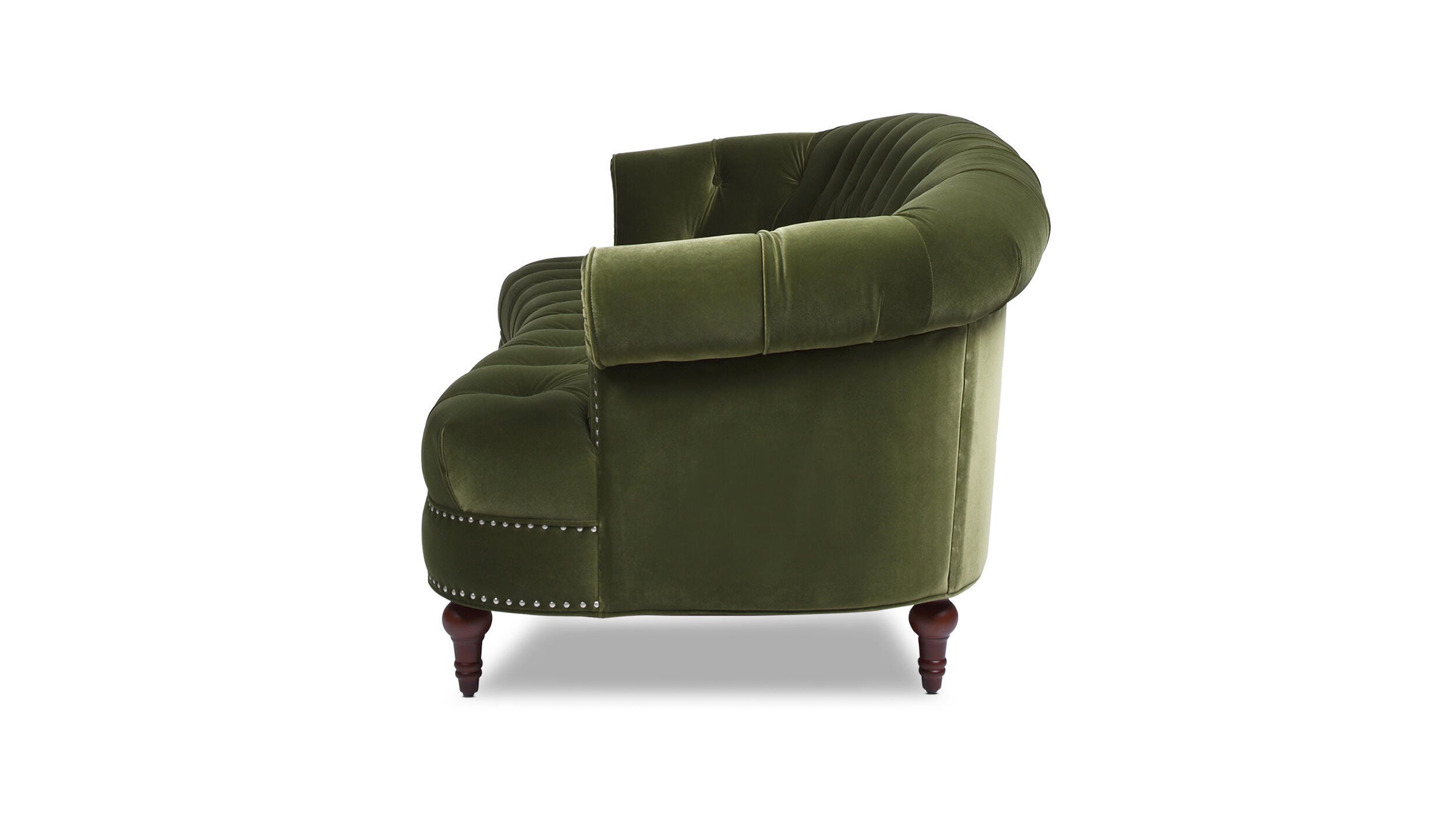 Jennifer Taylor Home La Rosa La Rosa Chesterfield Sofa, Olive Green, large