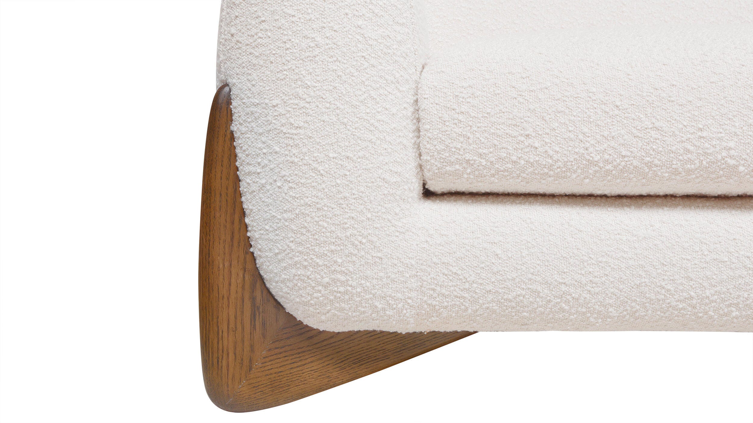 Jennifer Taylor Home Alpine Alpine Sofa, Ivory White, large
