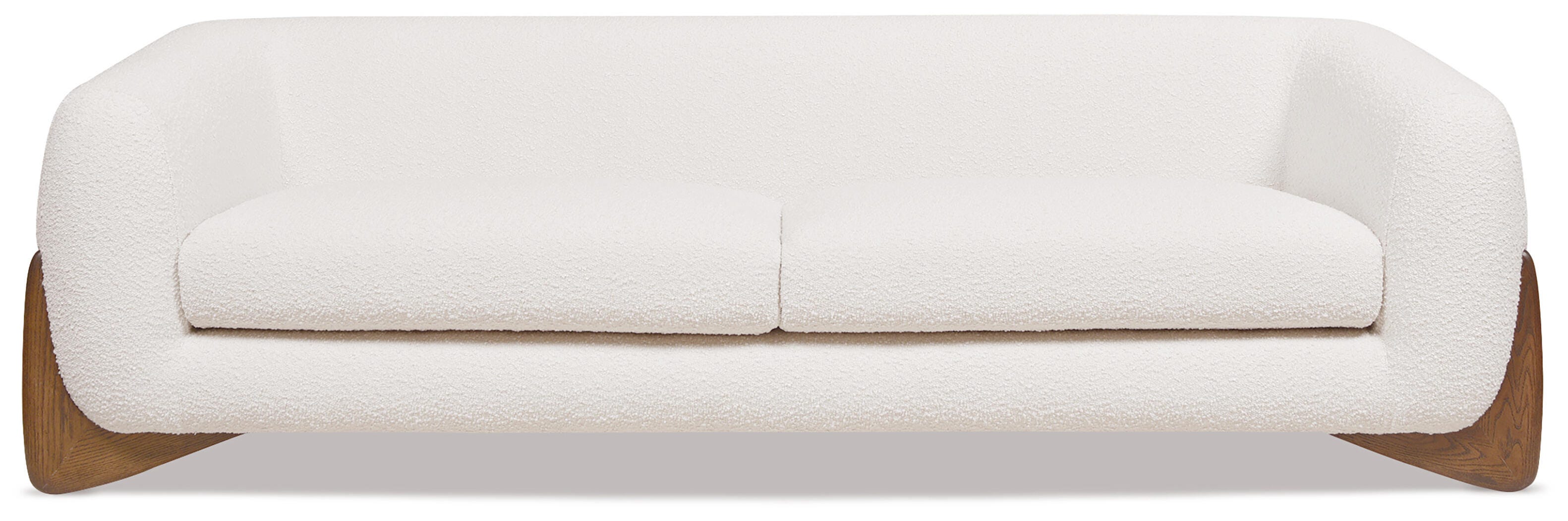 Jennifer Taylor home Alpine Sofa, Ivory White, large