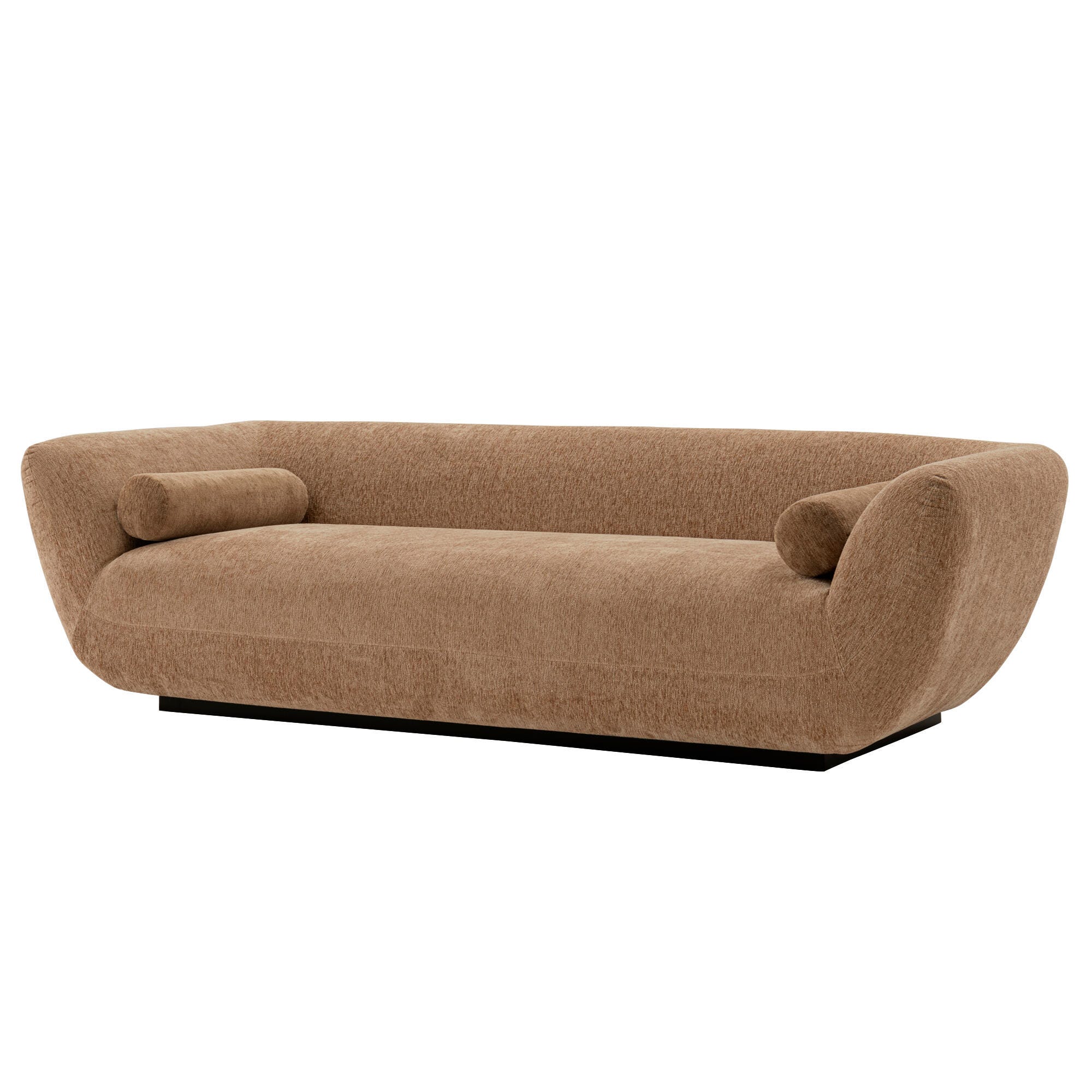 Manhattan Comfort Ulka Sofa, Light Brown, large