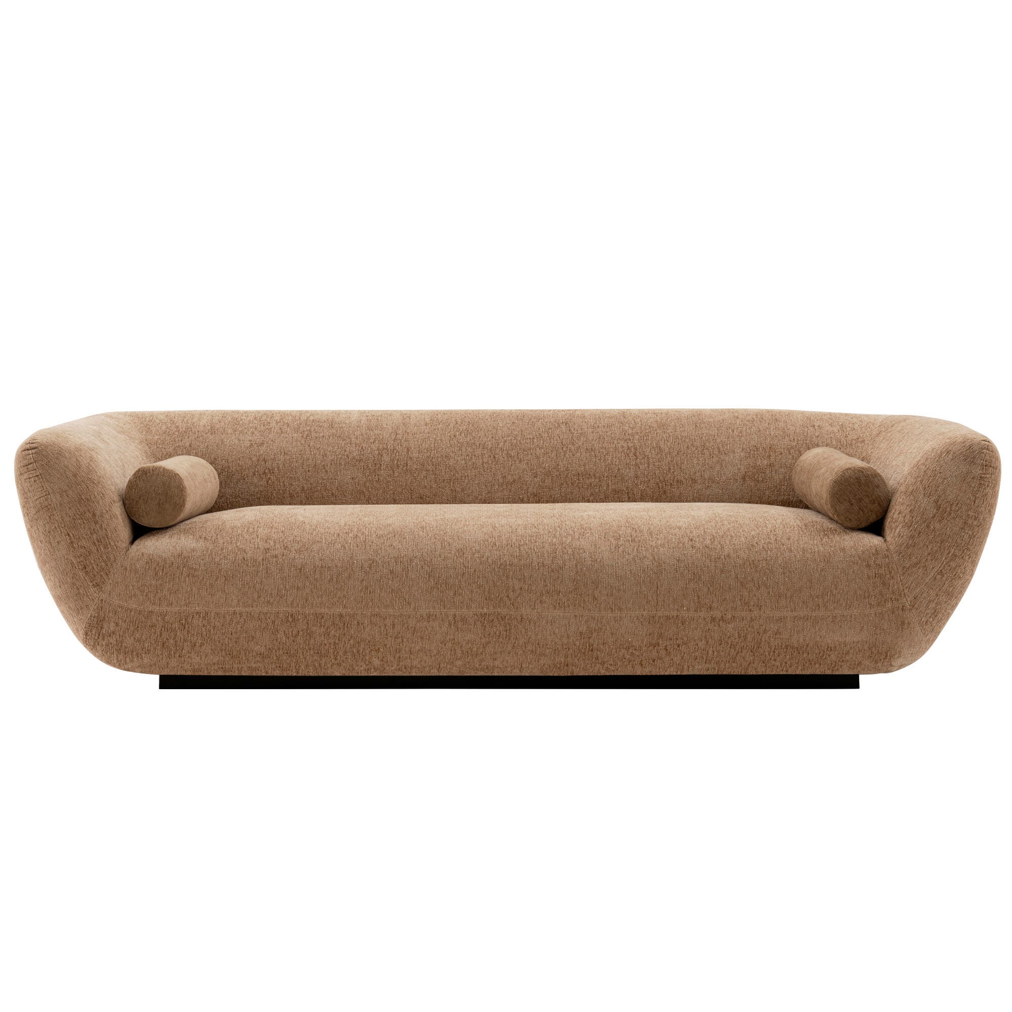 Manhattan Comfort Ulka Sofa, Light Brown, large