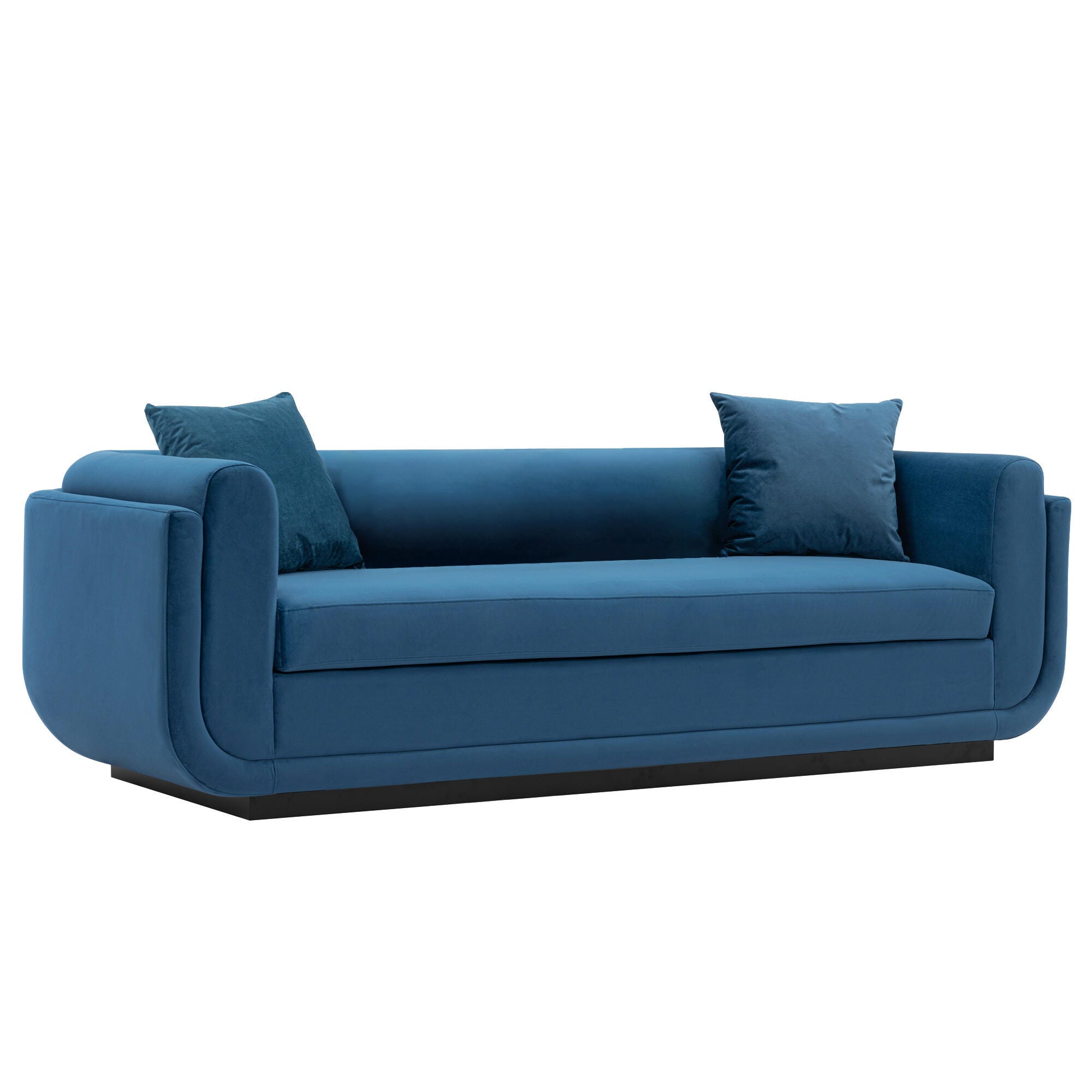 Manhattan Comfort Edmonda Sofa, Sapphire Blue, large