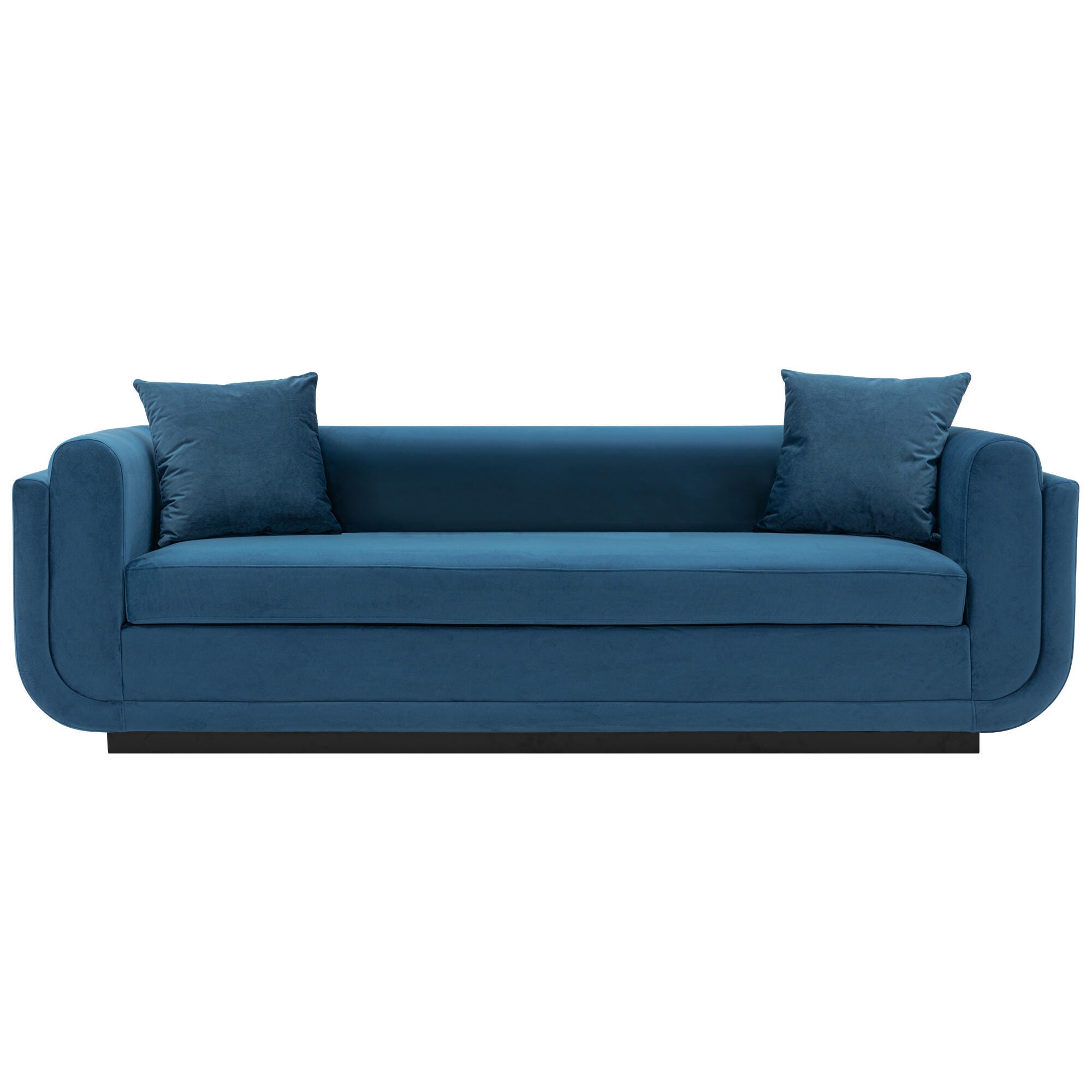 Manhattan Comfort Edmonda Sofa, Sapphire Blue, large