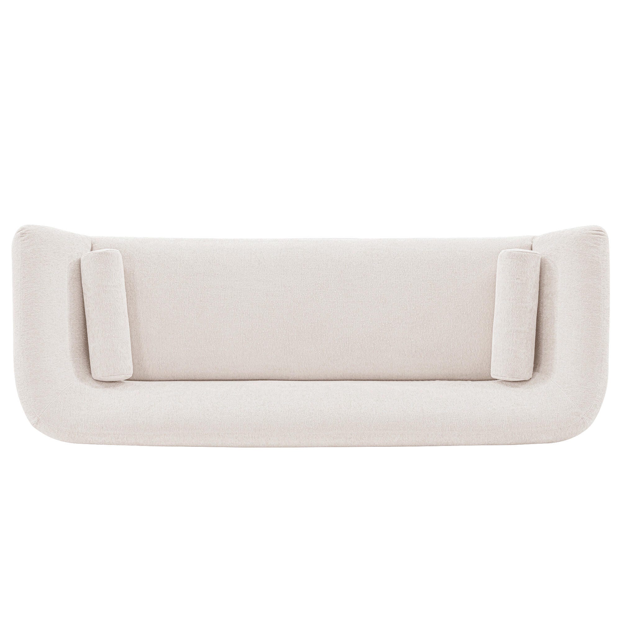 Manhattan Comfort Ulka Sofa, Cream, large