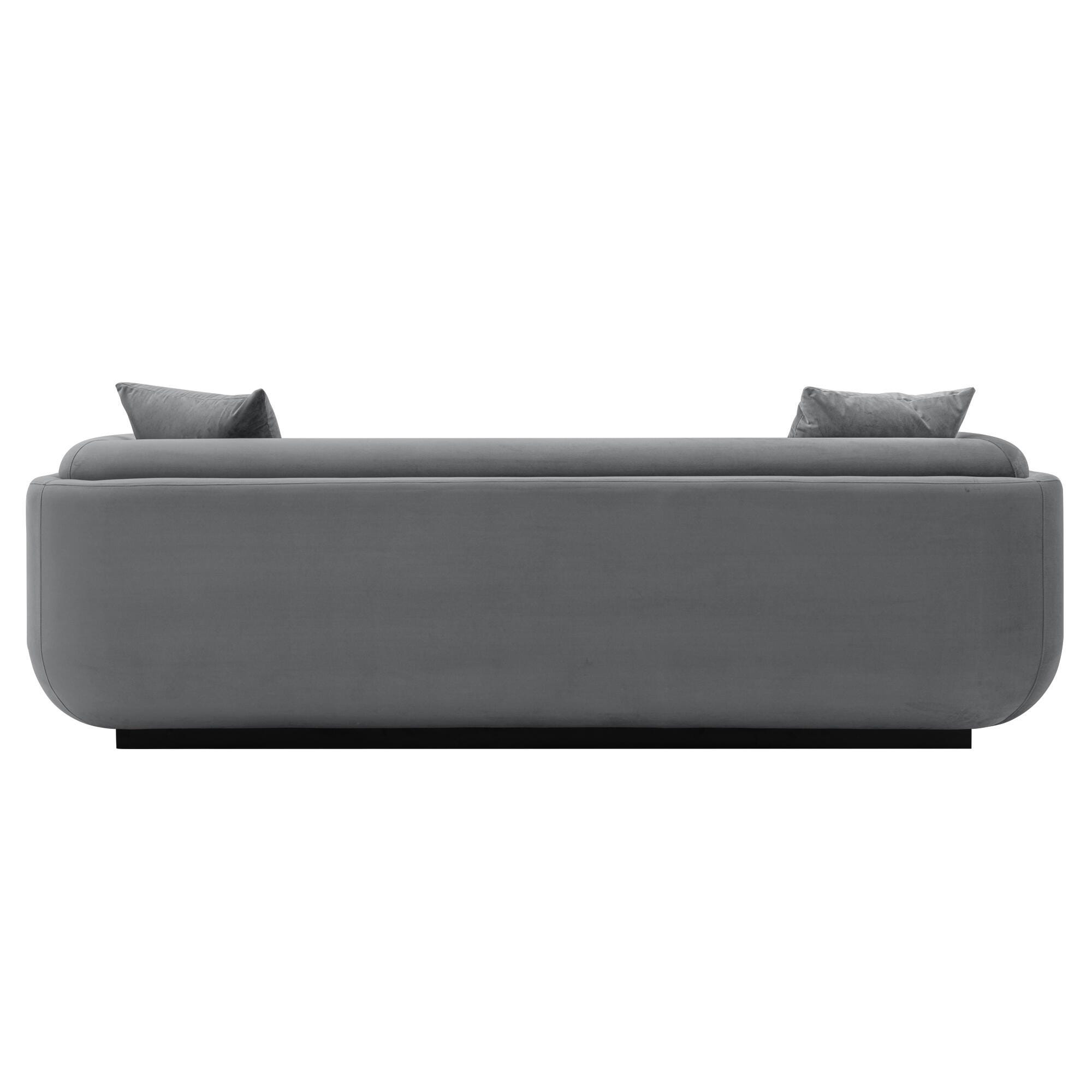 Manhattan Comfort Edmonda Sofa, Dark Gray, large