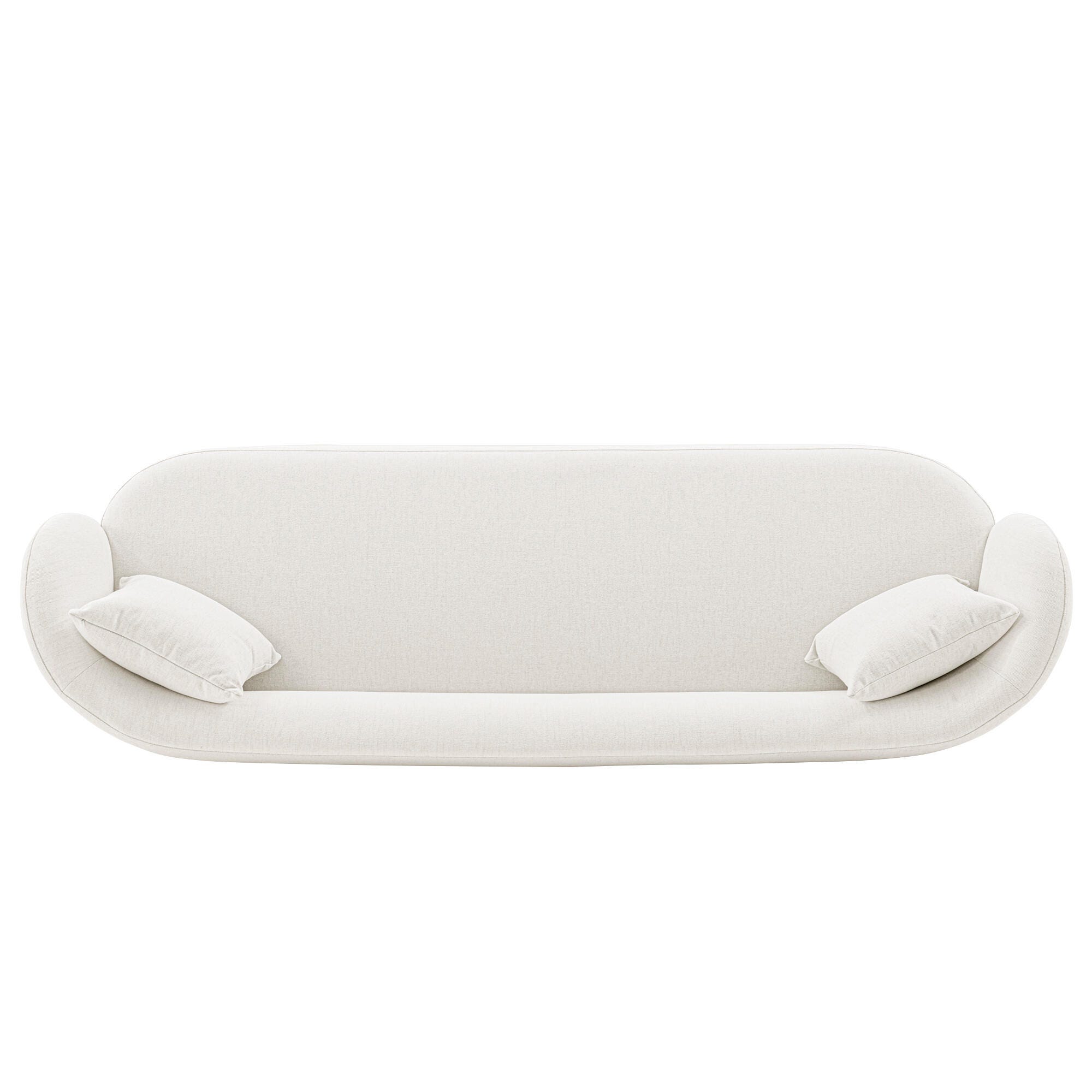 Manhattan Comfort Siri Sofa, Cream, large