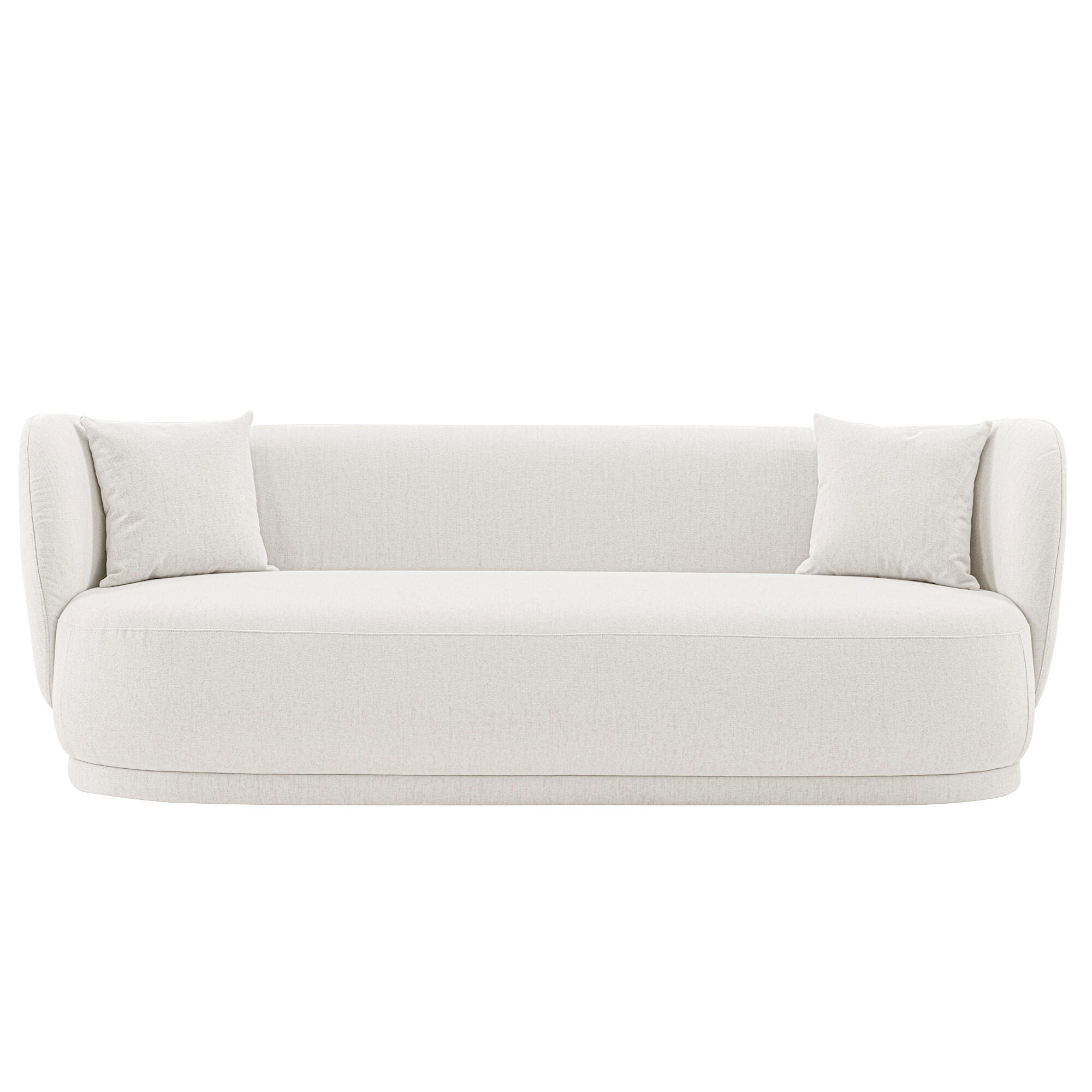 Manhattan Comfort Siri Sofa, Cream, large