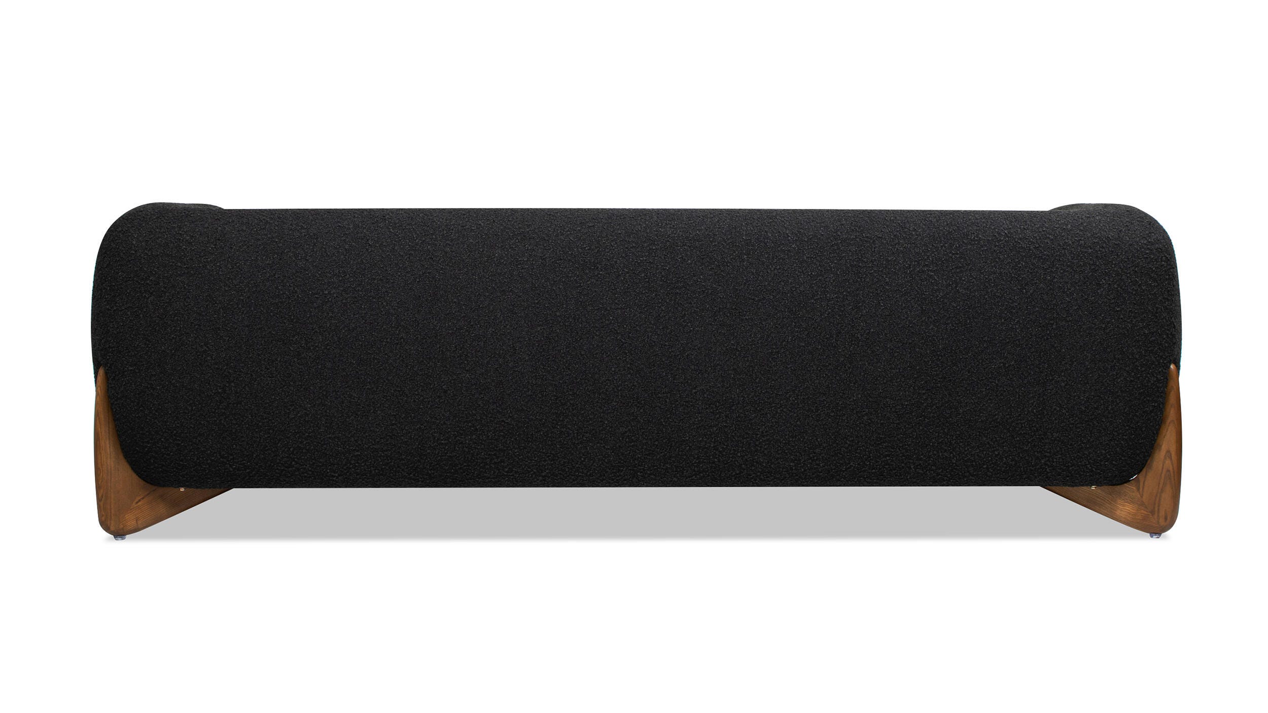 Jennifer Taylor Home Alpine Alpine Sofa, Ebony Black, large