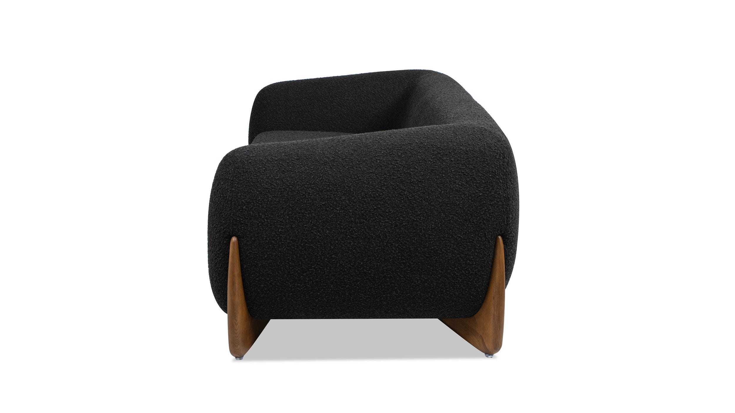 Jennifer Taylor Home Alpine Alpine Sofa, Ebony Black, large