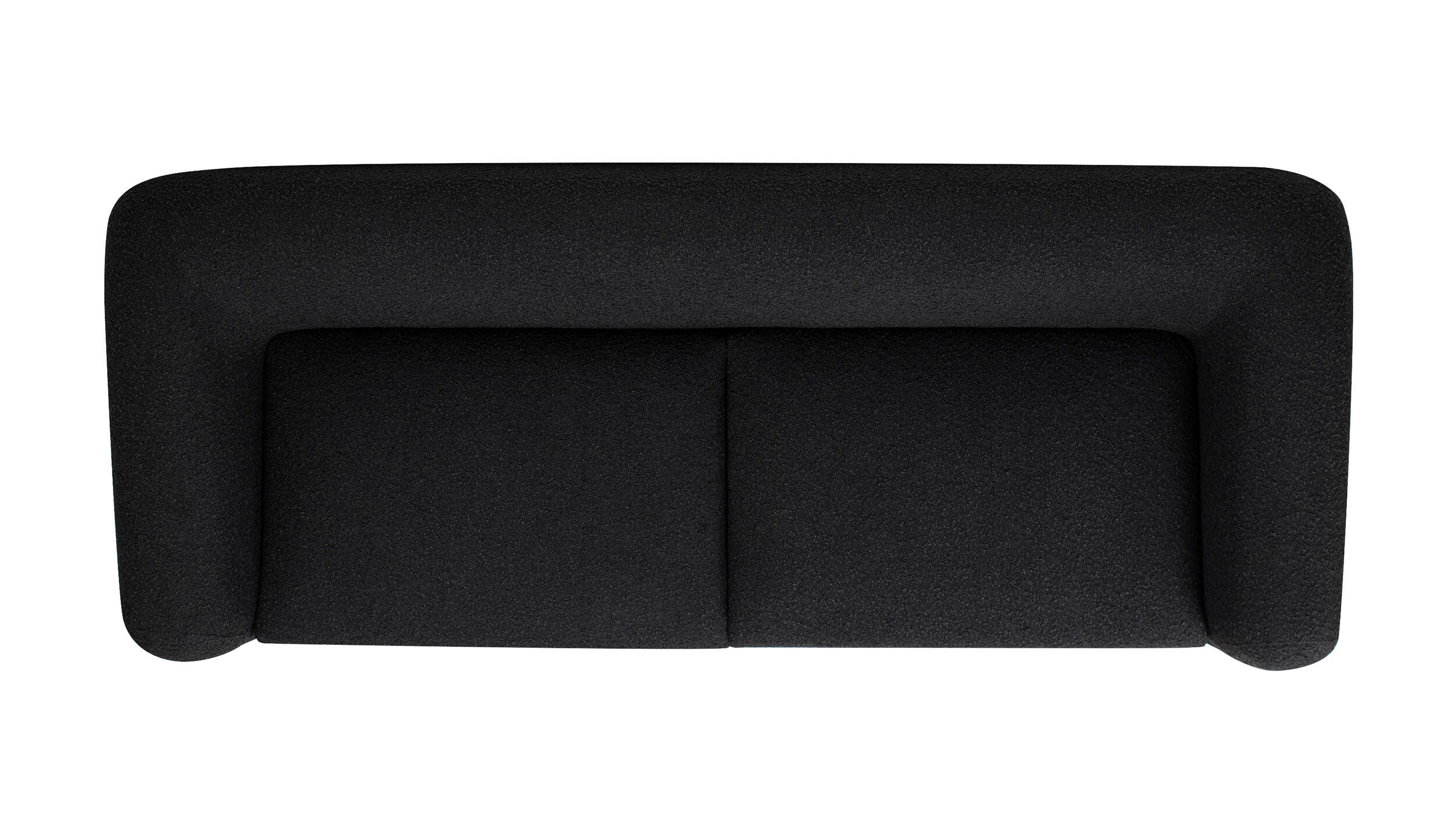 Jennifer Taylor Home Alpine Alpine Sofa, Ebony Black, large