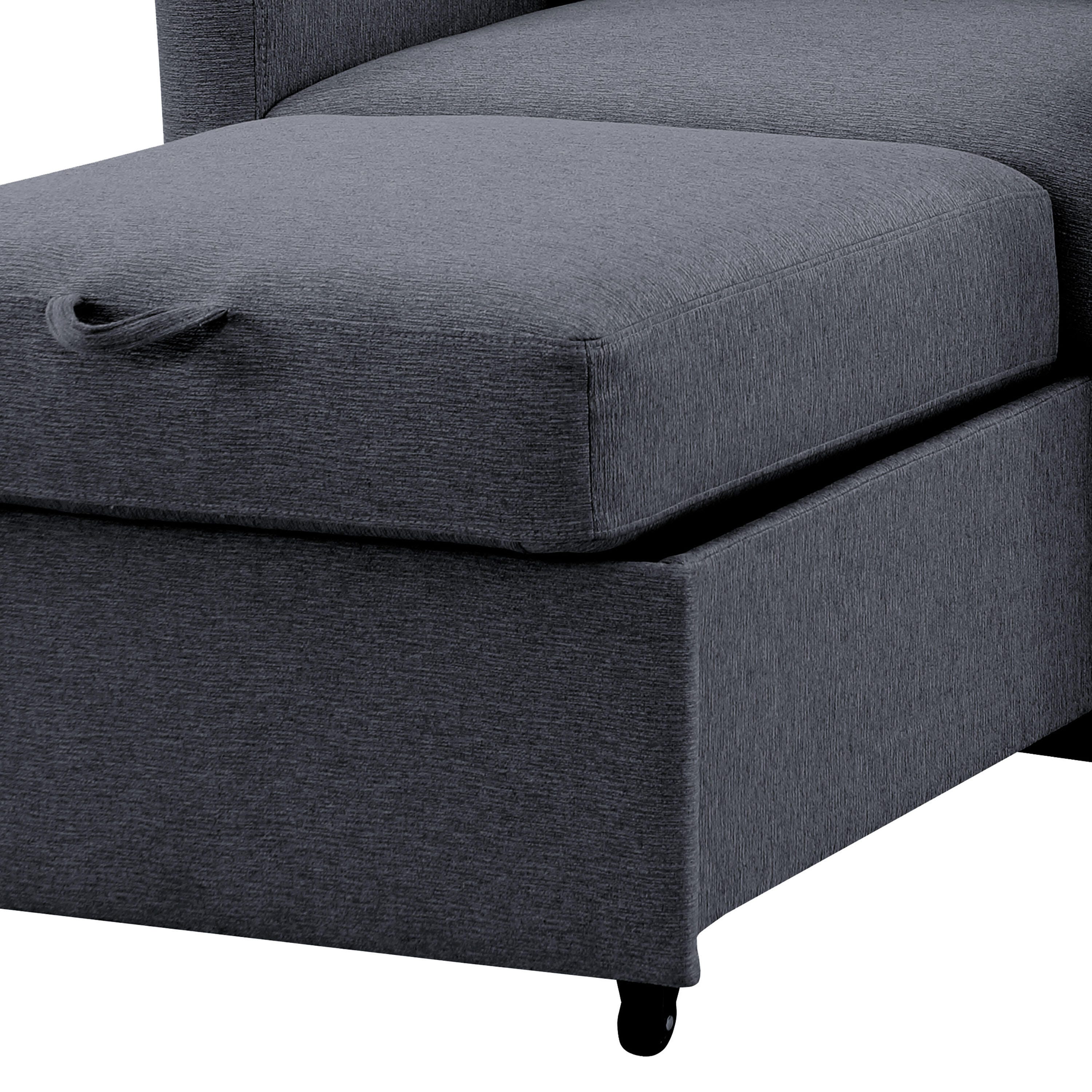 Serta Connor Single Sleeper Chair, Navy, large