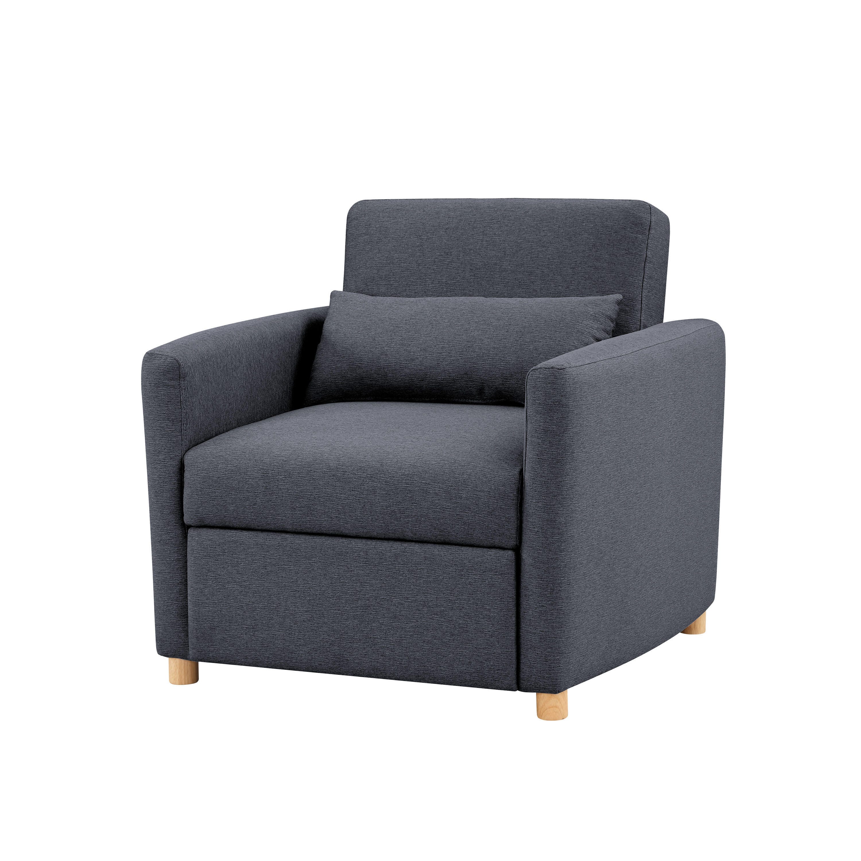 Serta Connor Single Sleeper Chair, Navy, large