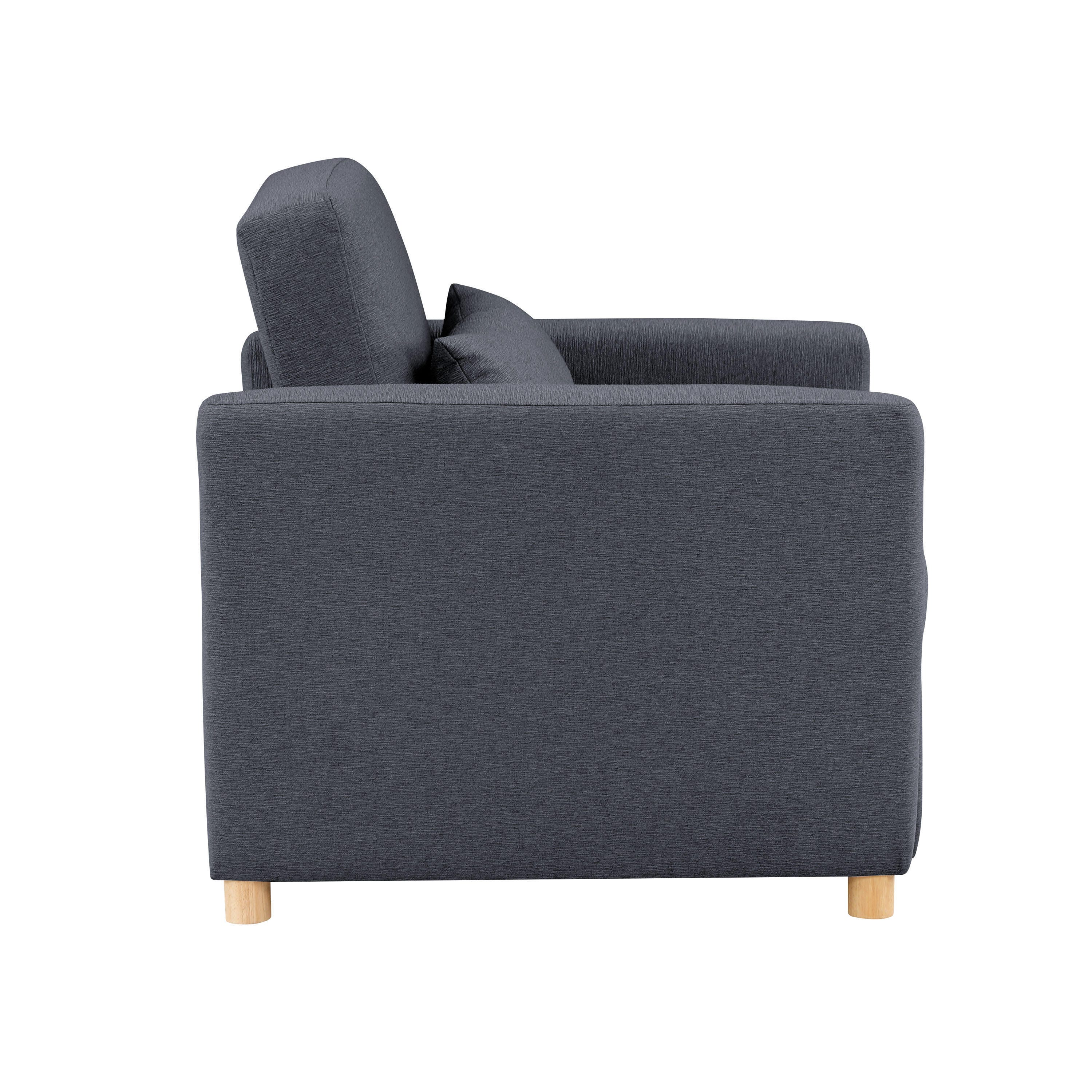 Serta Connor Single Sleeper Chair, Navy, large