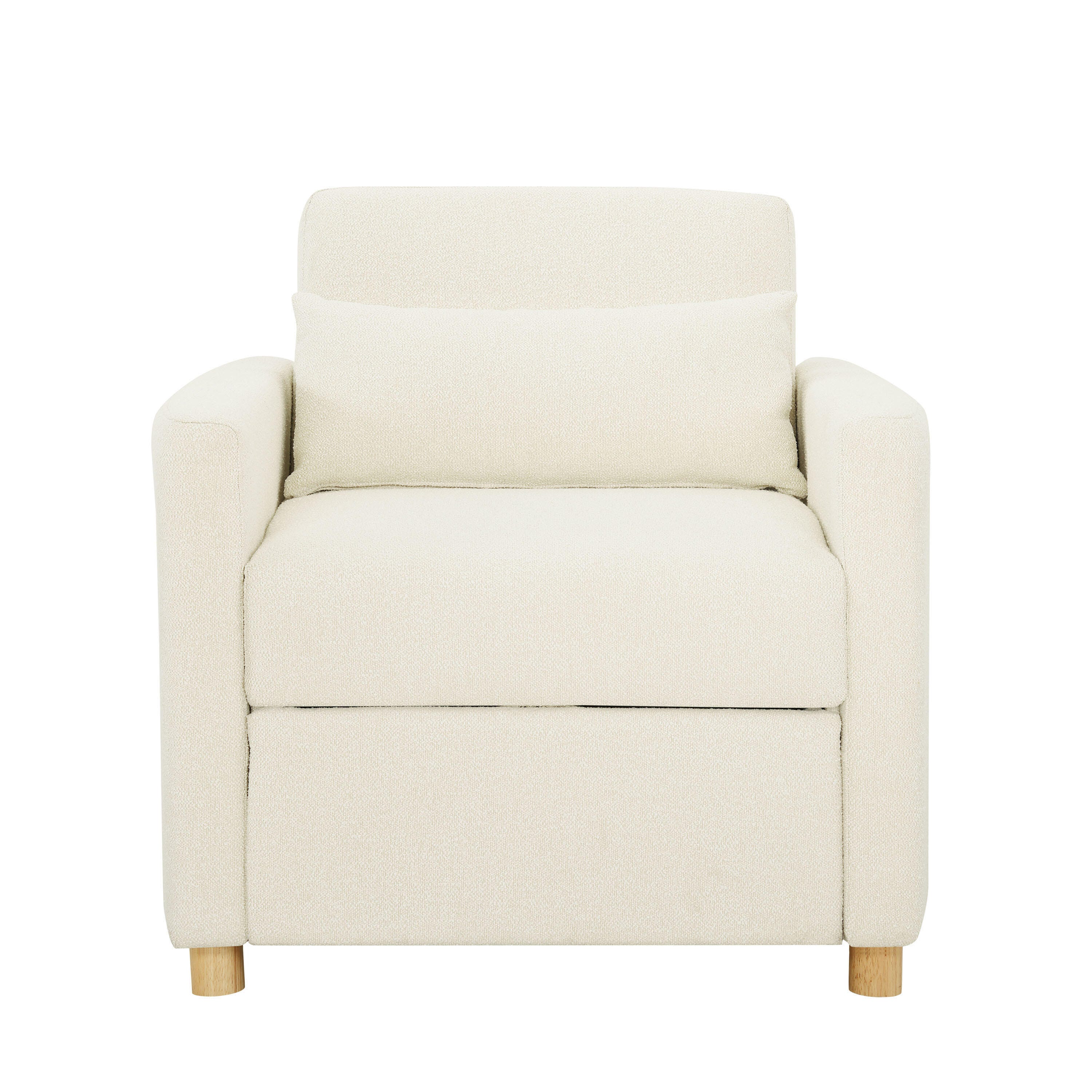 Serta Connor Single Sleeper Chair, Ivory, large