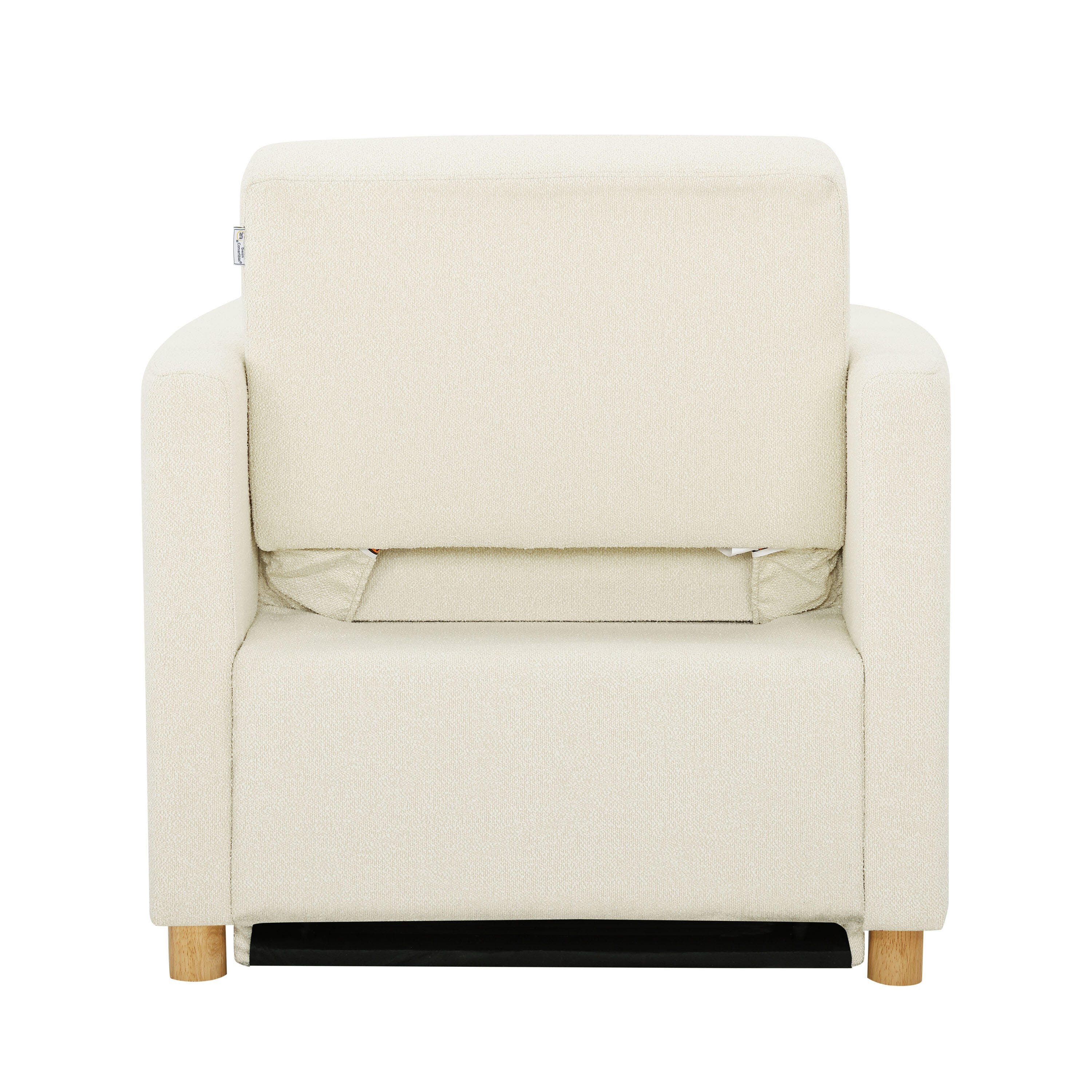 Serta Connor Single Sleeper Chair, Ivory, large