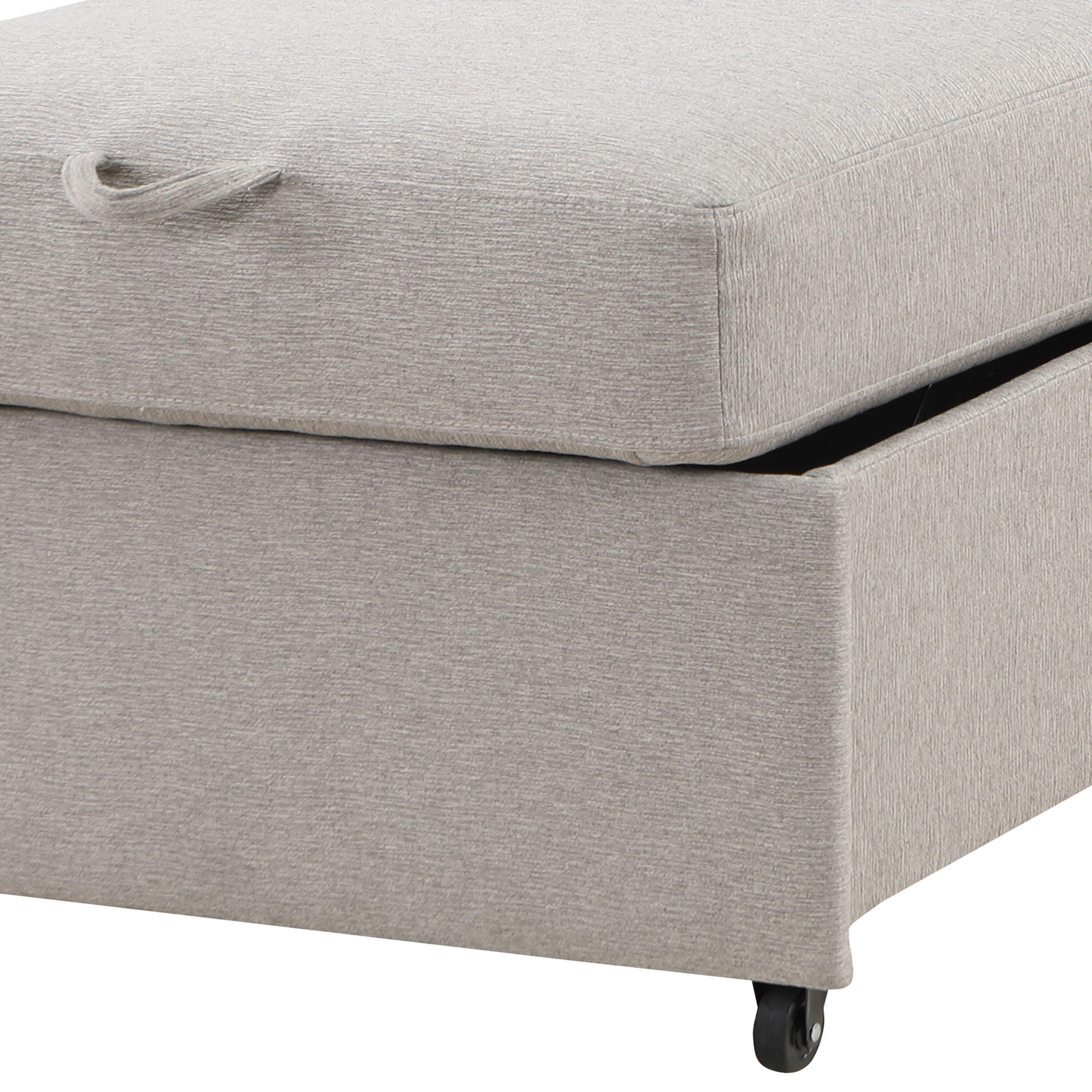 Serta Connor Single Sleeper Chair, Light Gray, large