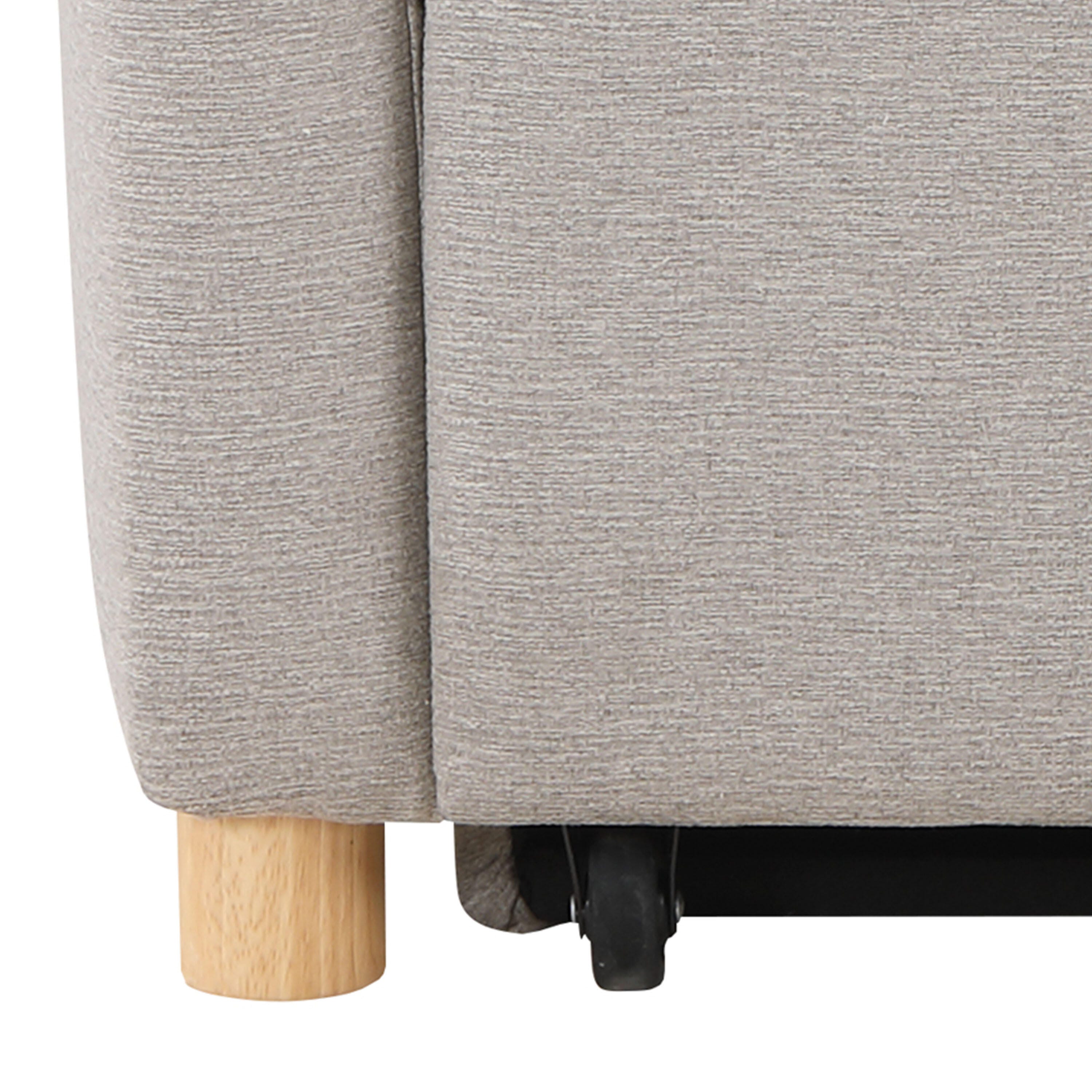 Serta Connor Single Sleeper Chair, Light Gray, large