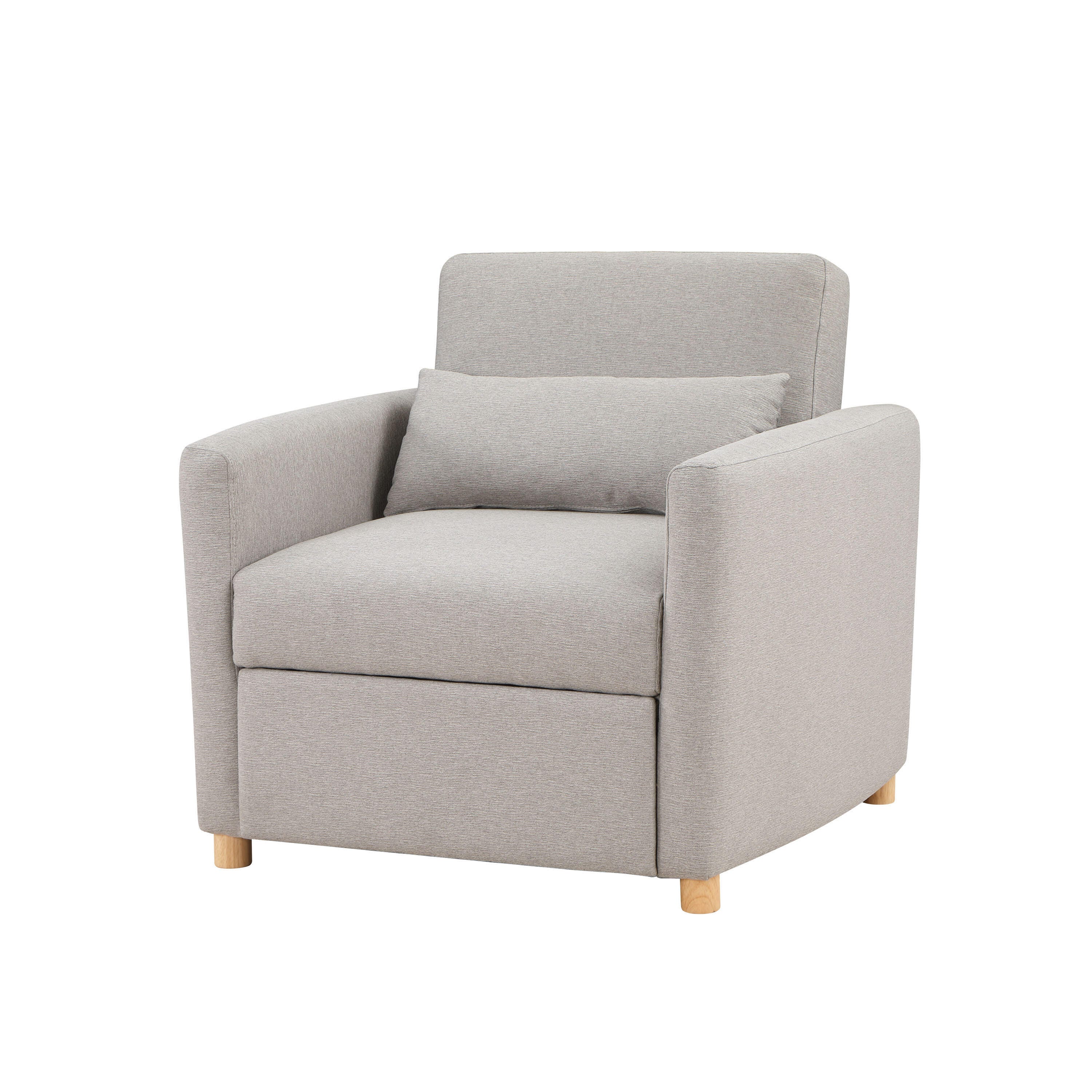 Serta Connor Single Sleeper Chair, Light Gray, large