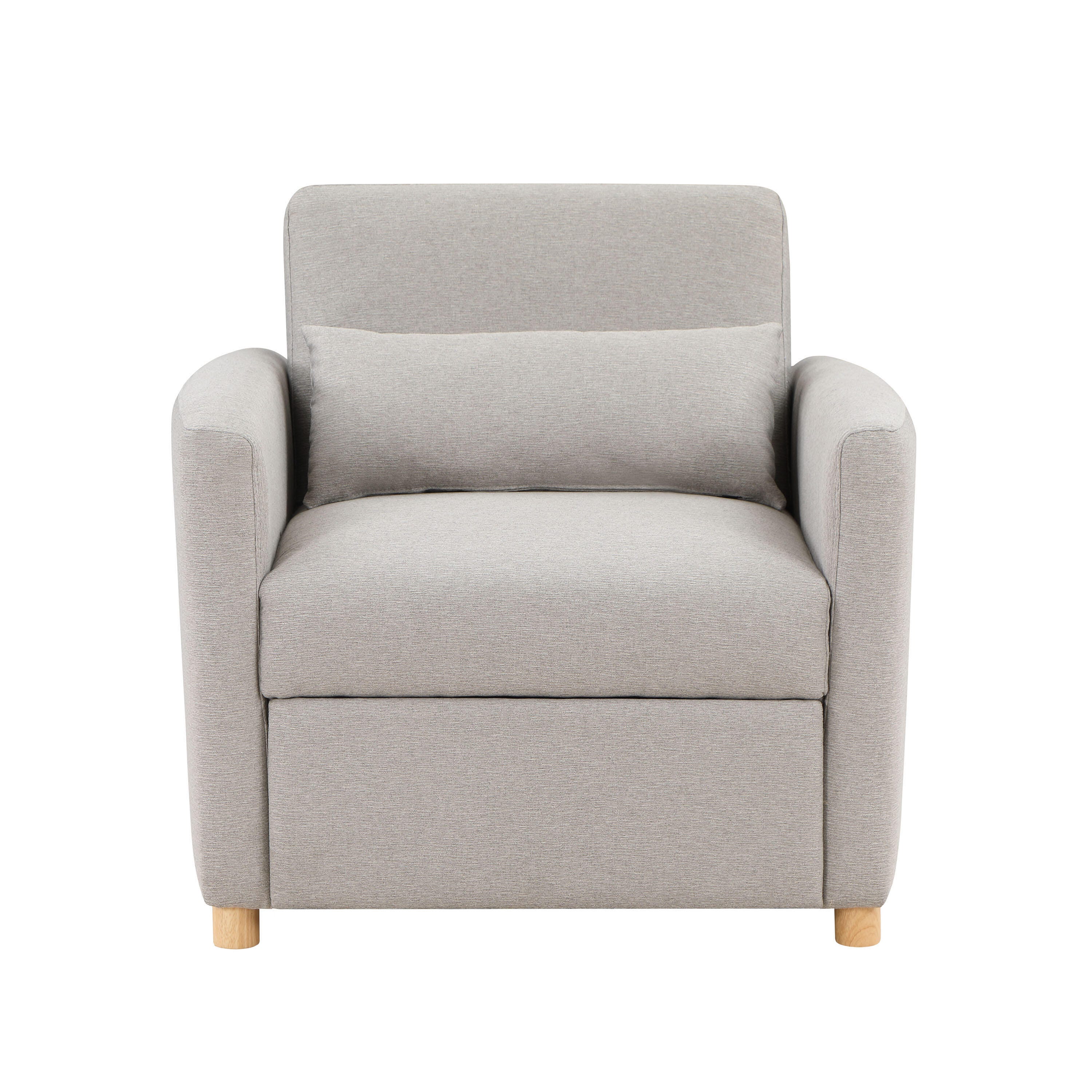 Serta Connor Single Sleeper Chair, Light Gray, large