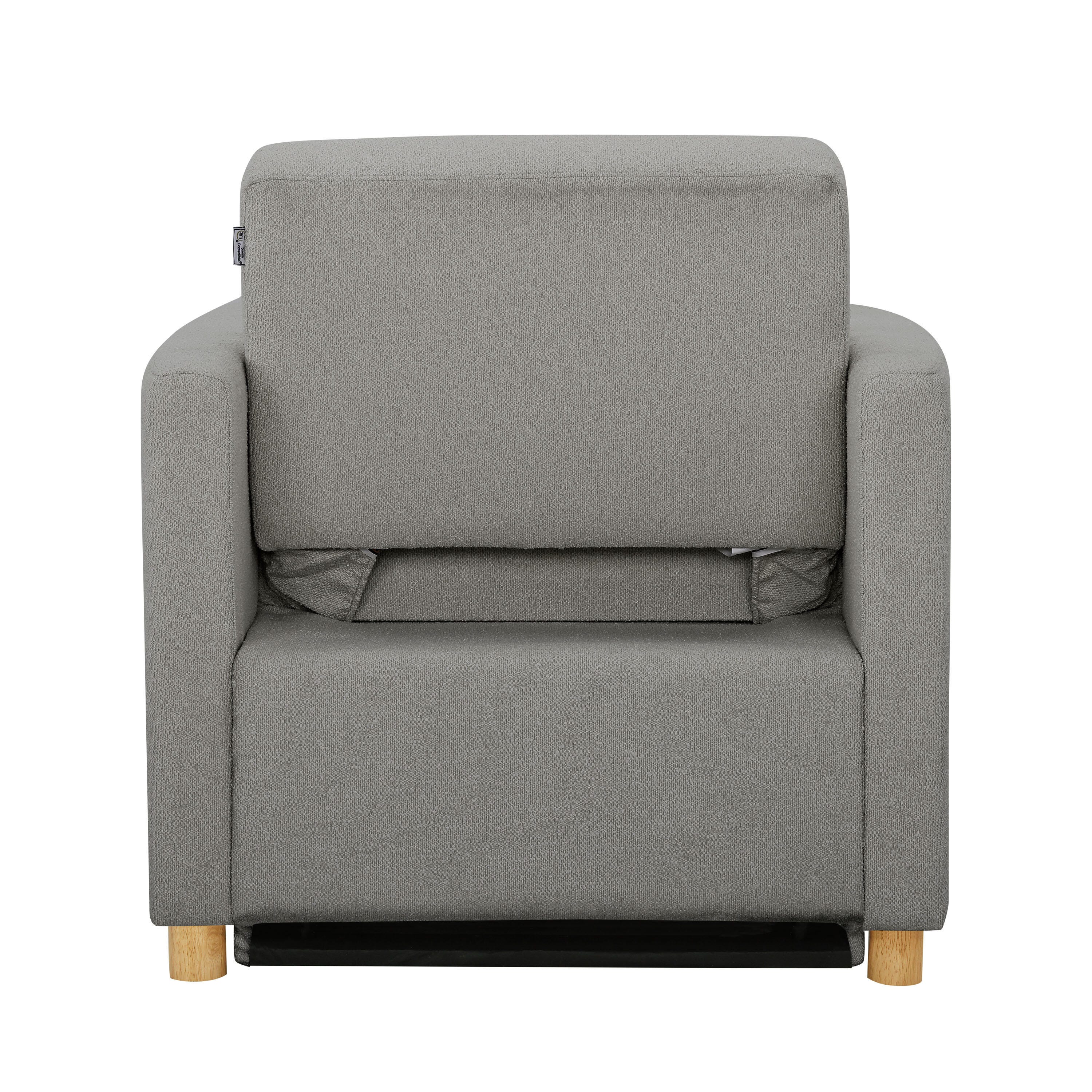 Serta Connor Single Sleeper Chair, Gray, large