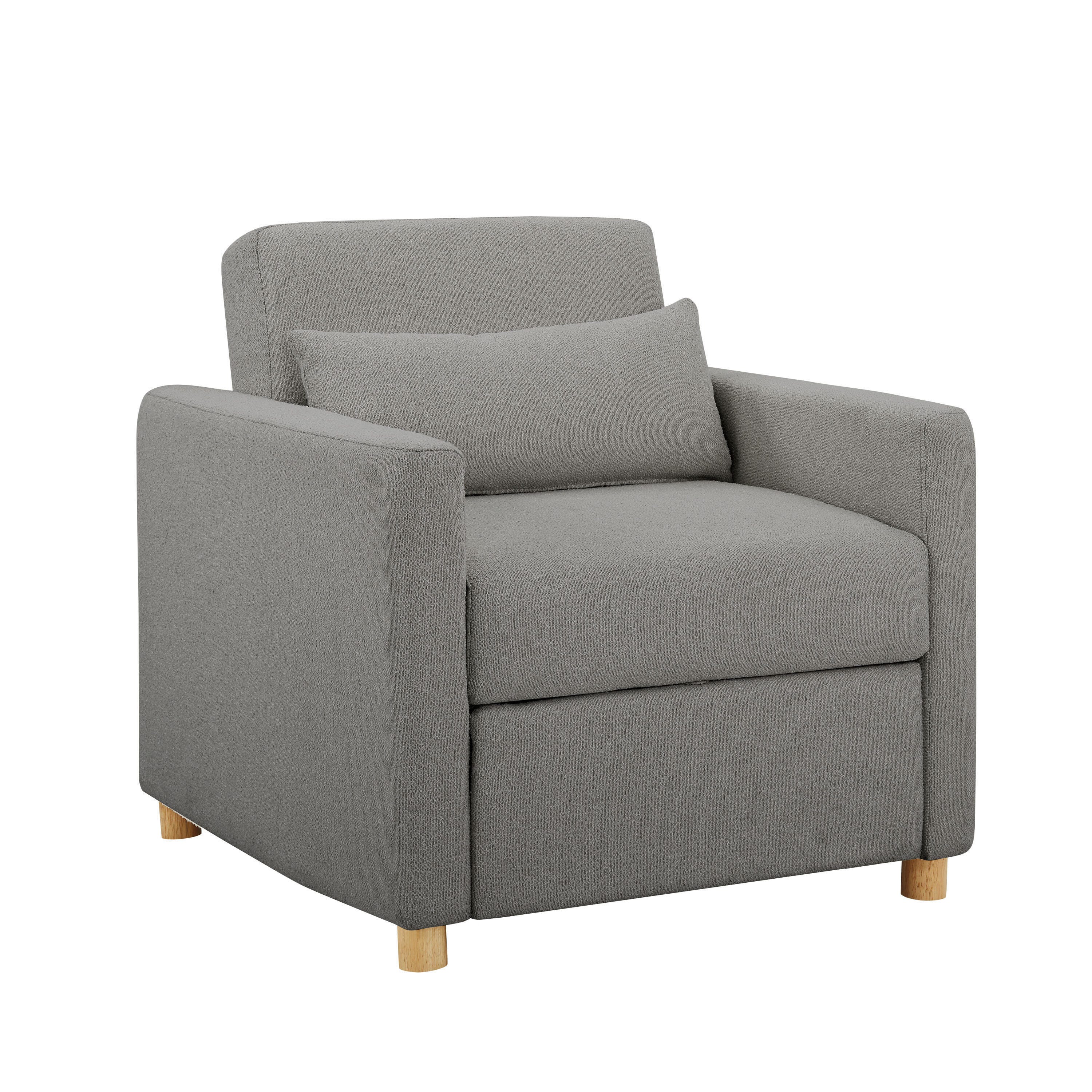 Serta Connor Single Sleeper Chair, Gray, large