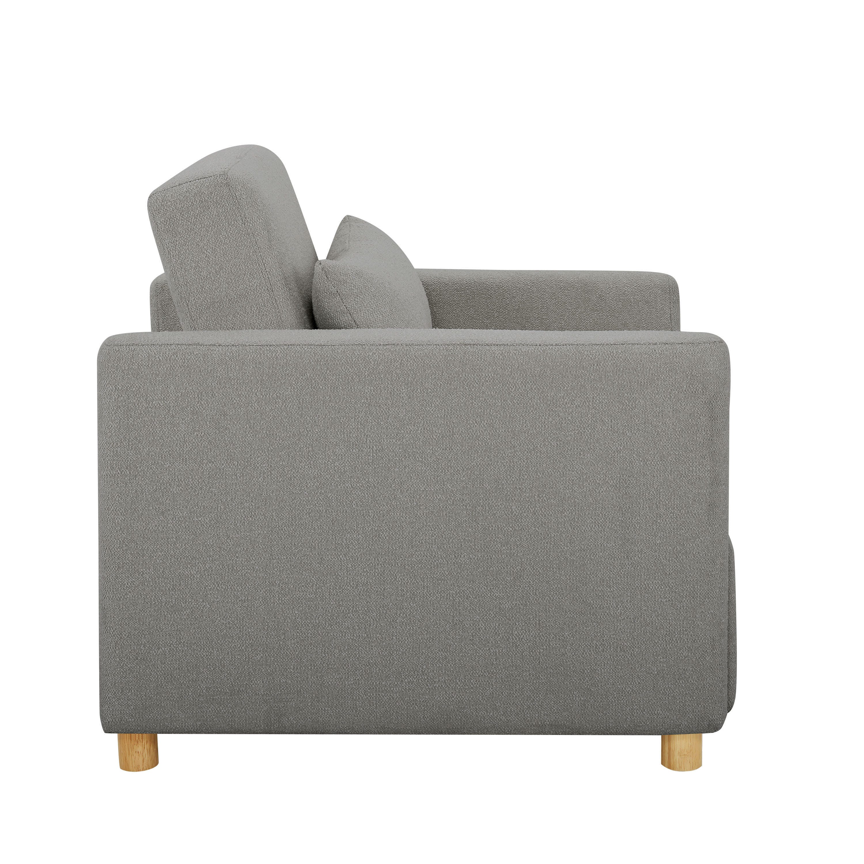 Serta Connor Single Sleeper Chair, Gray, large