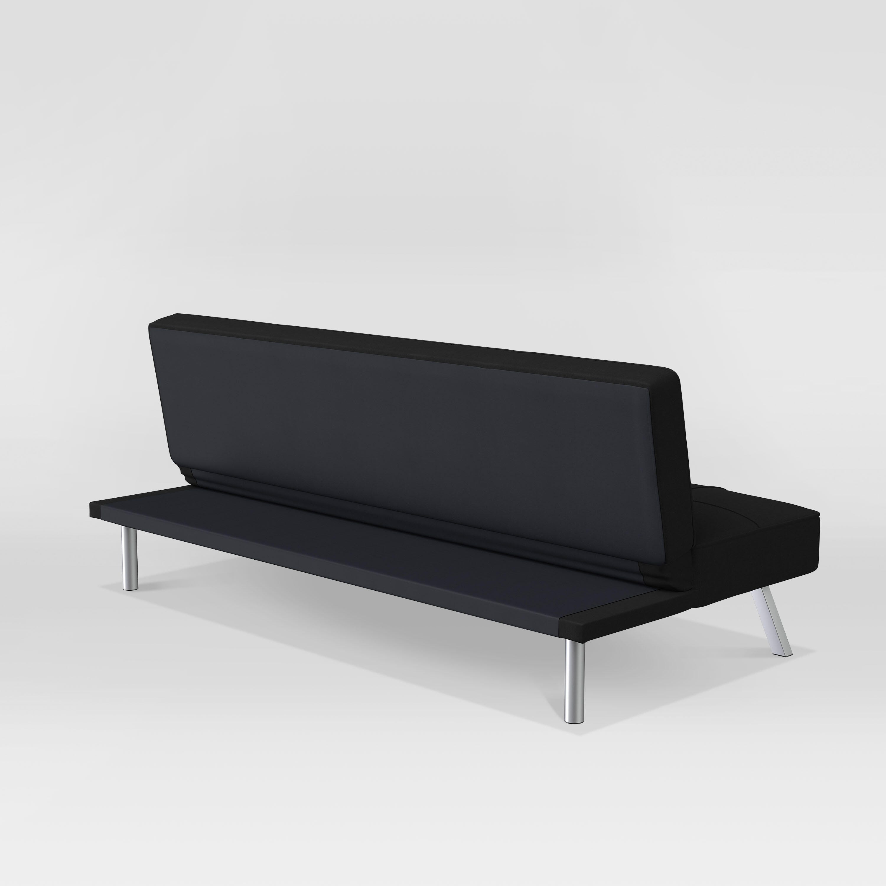 Serta Canton Futon, Black, large