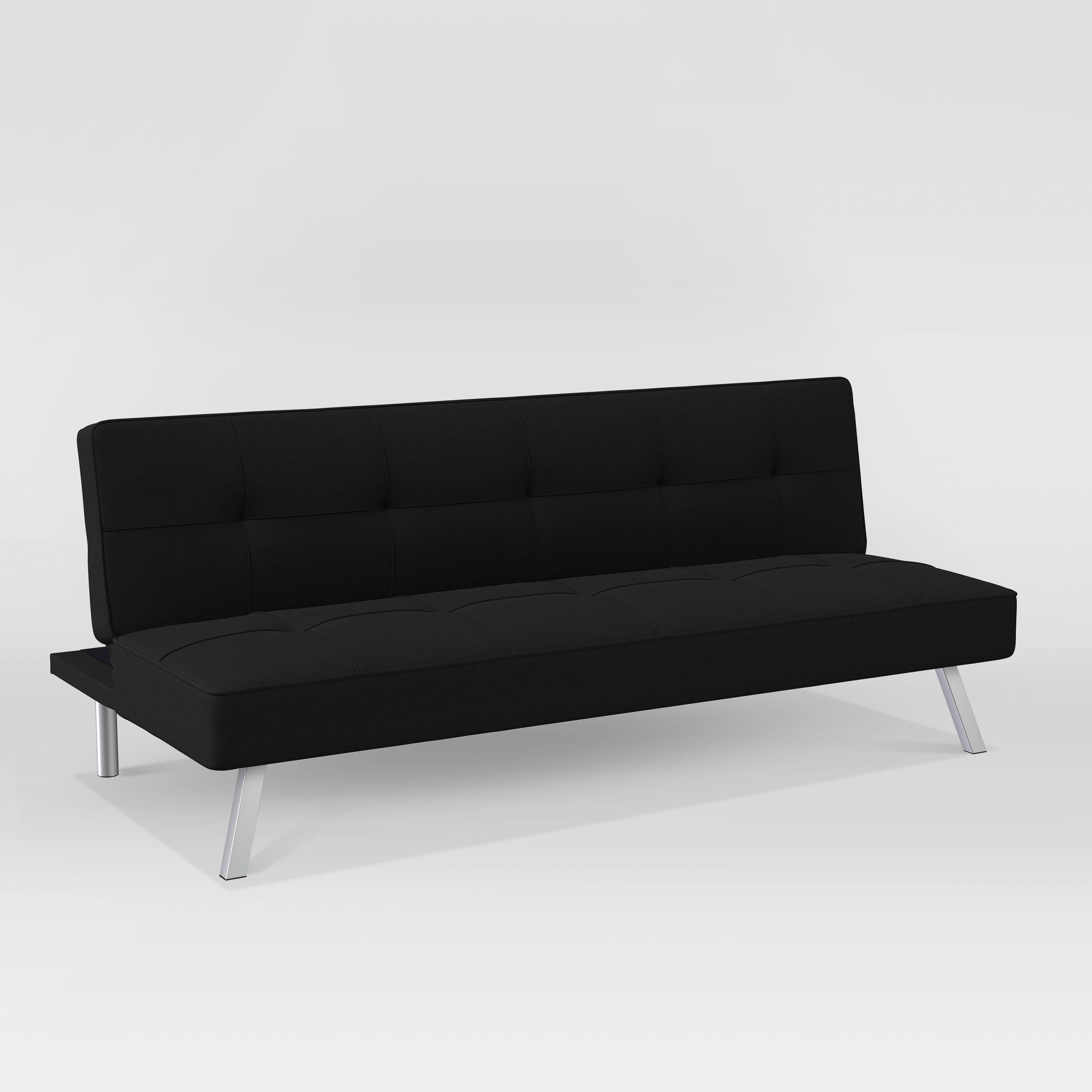 Serta Canton Futon, Black, large