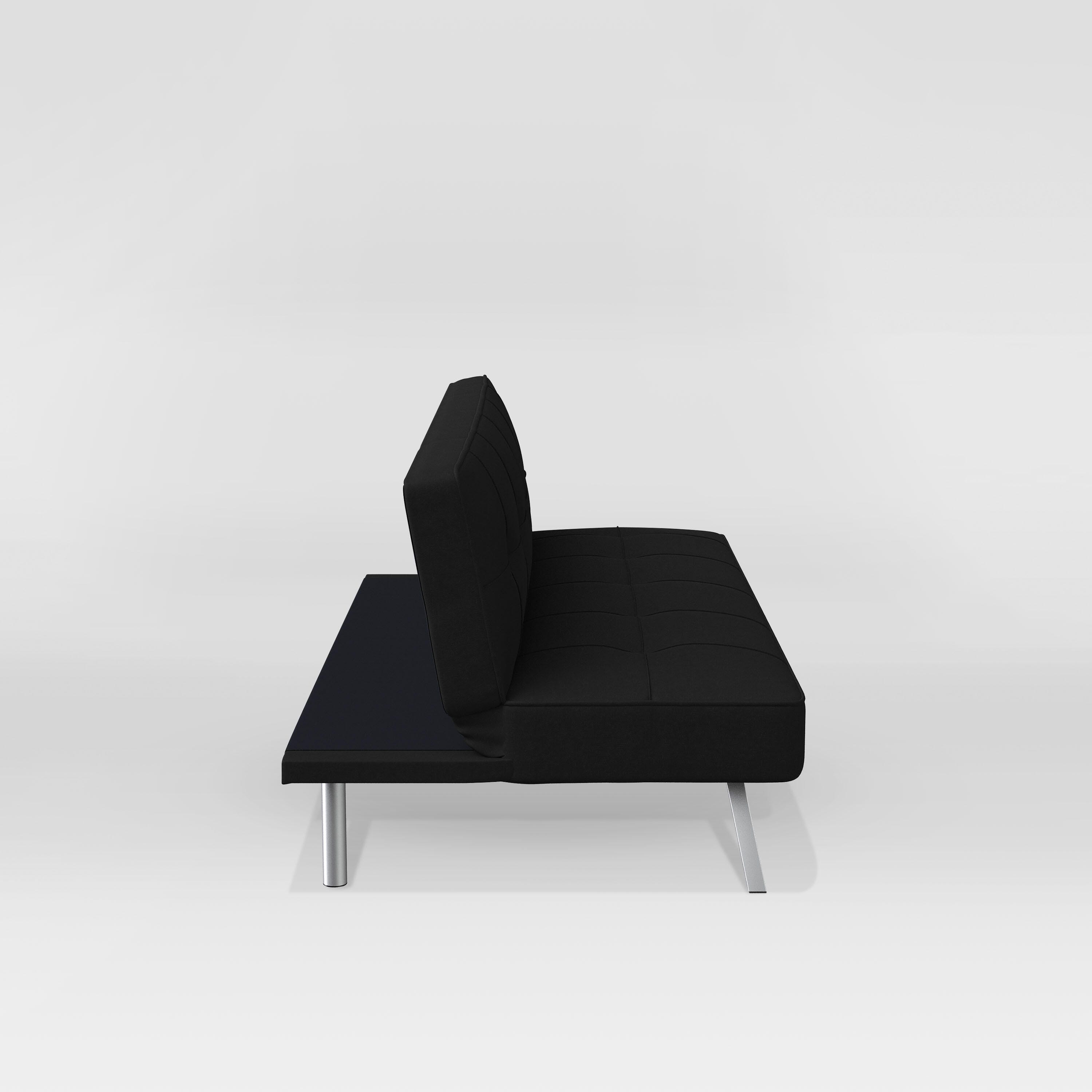 Serta Canton Futon, Black, large