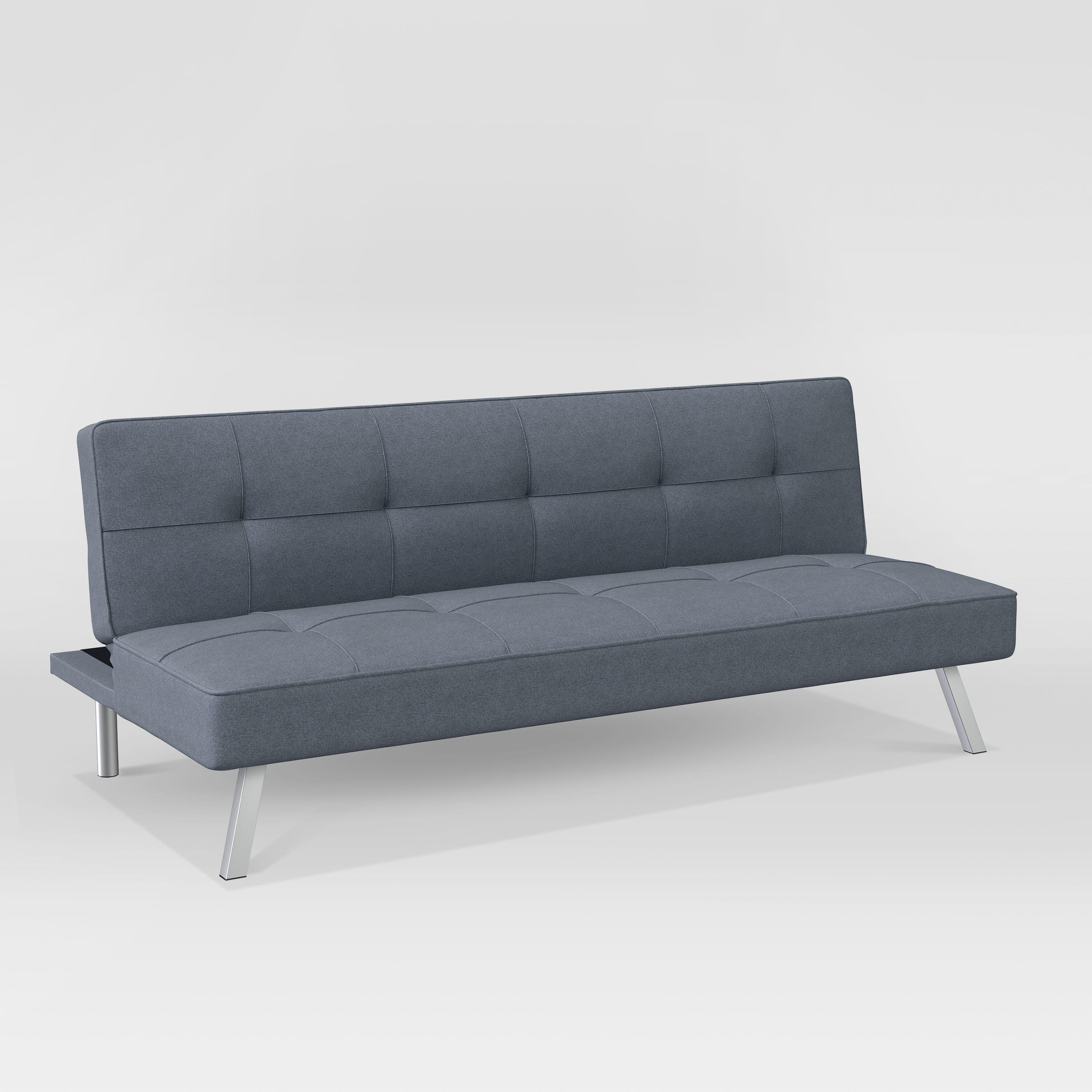 Serta Canton Futon, Light Gray, large
