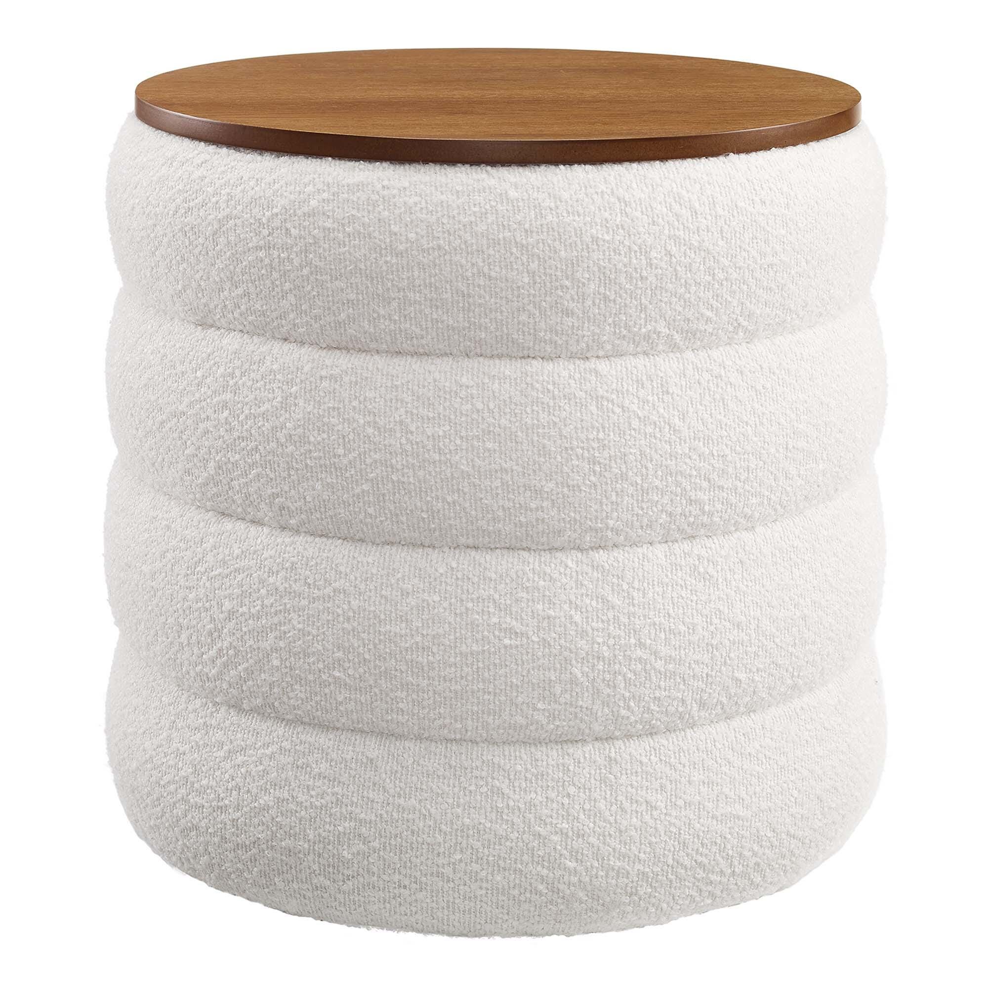 Modway Mezzo Ottoman with Storage, Cloud, large