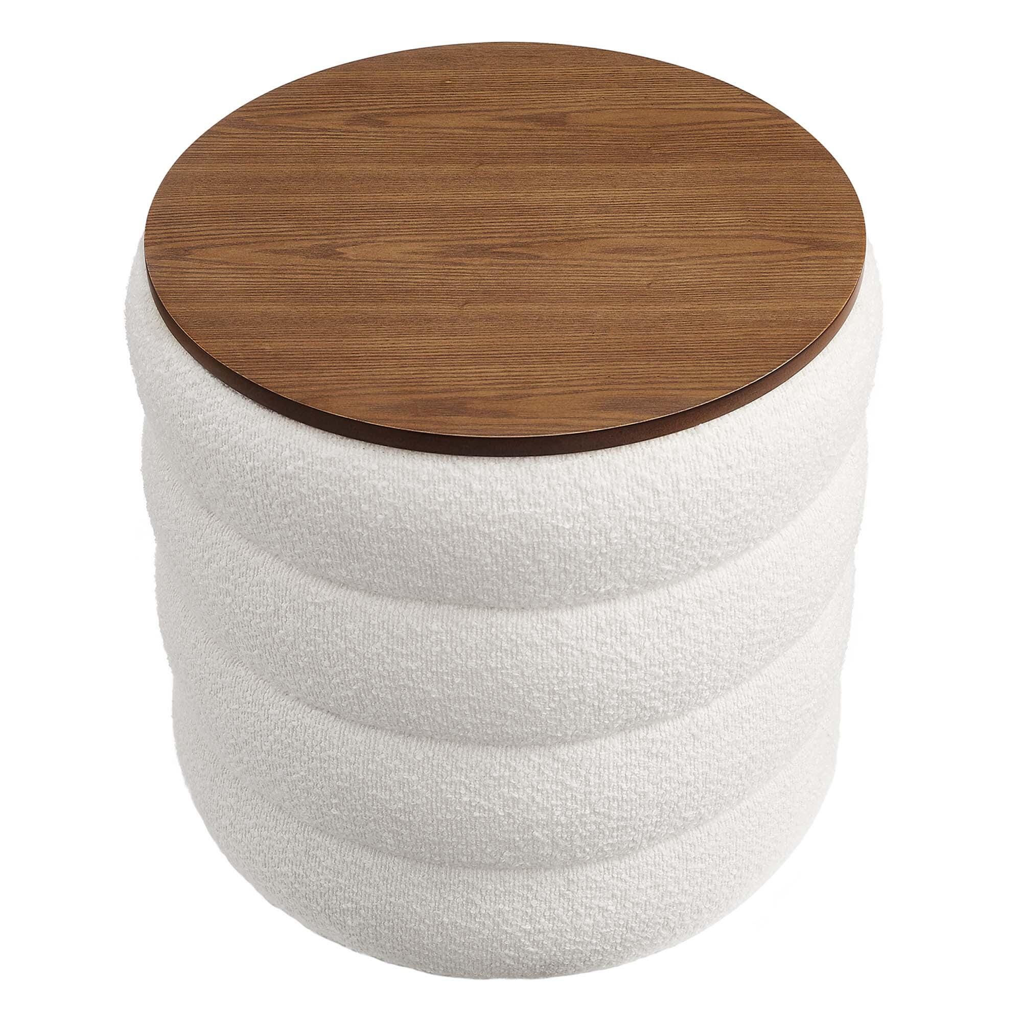Modway Mezzo Ottoman with Storage, Cloud, large