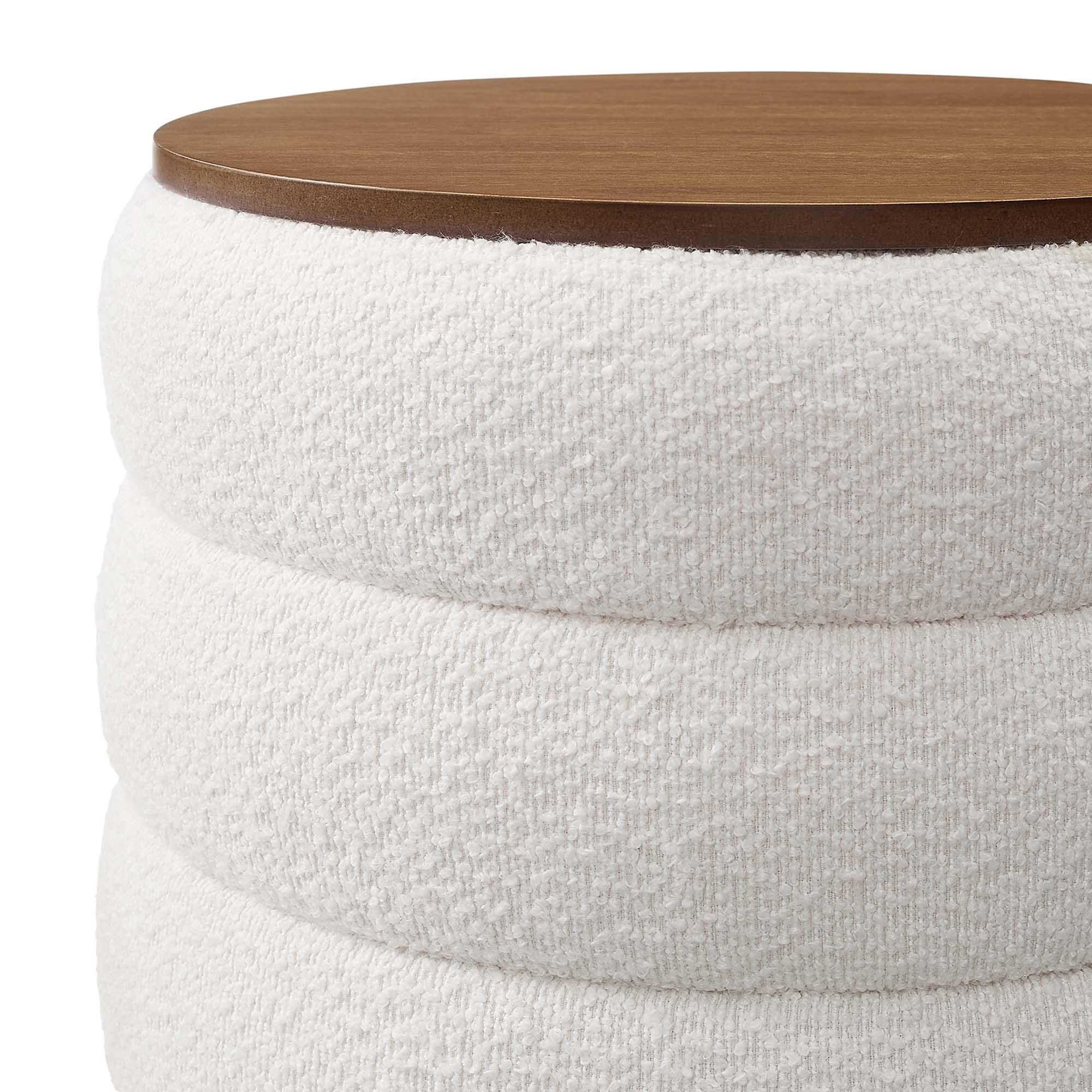 Modway Mezzo Ottoman with Storage, Cloud, large