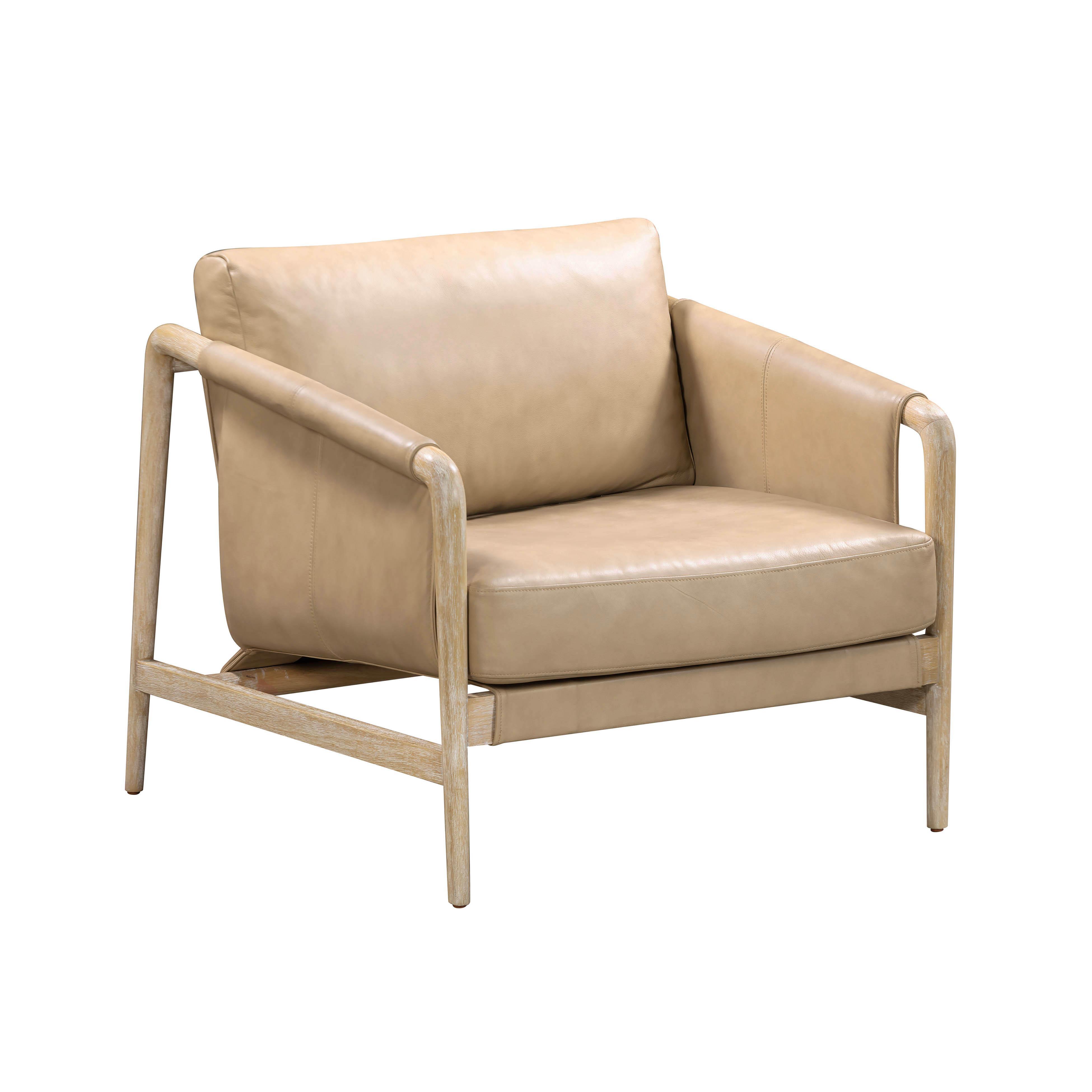 TOV Furniture Chakka Leather Accent Chair, , large