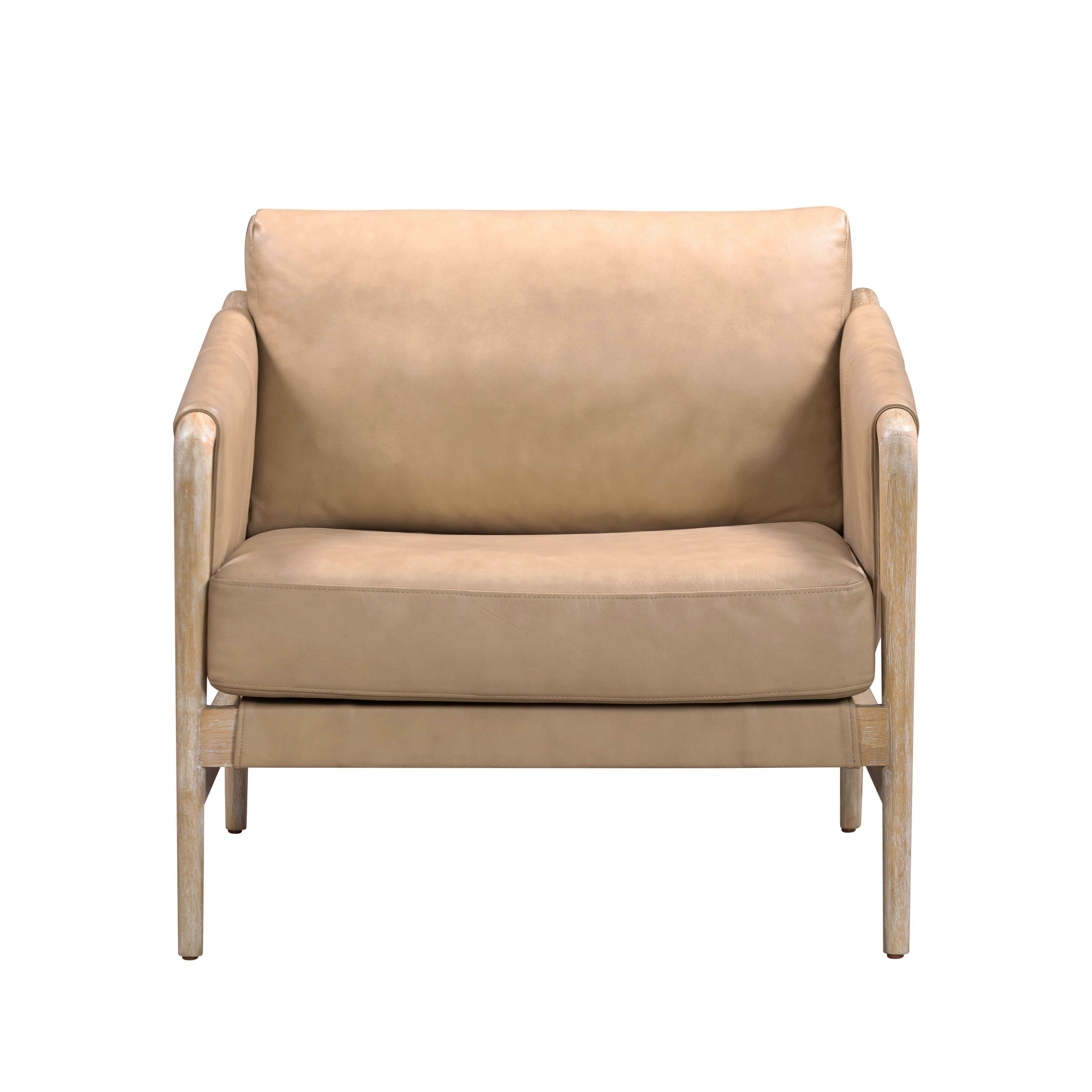 TOV Furniture Chakka Leather Accent Chair, , large
