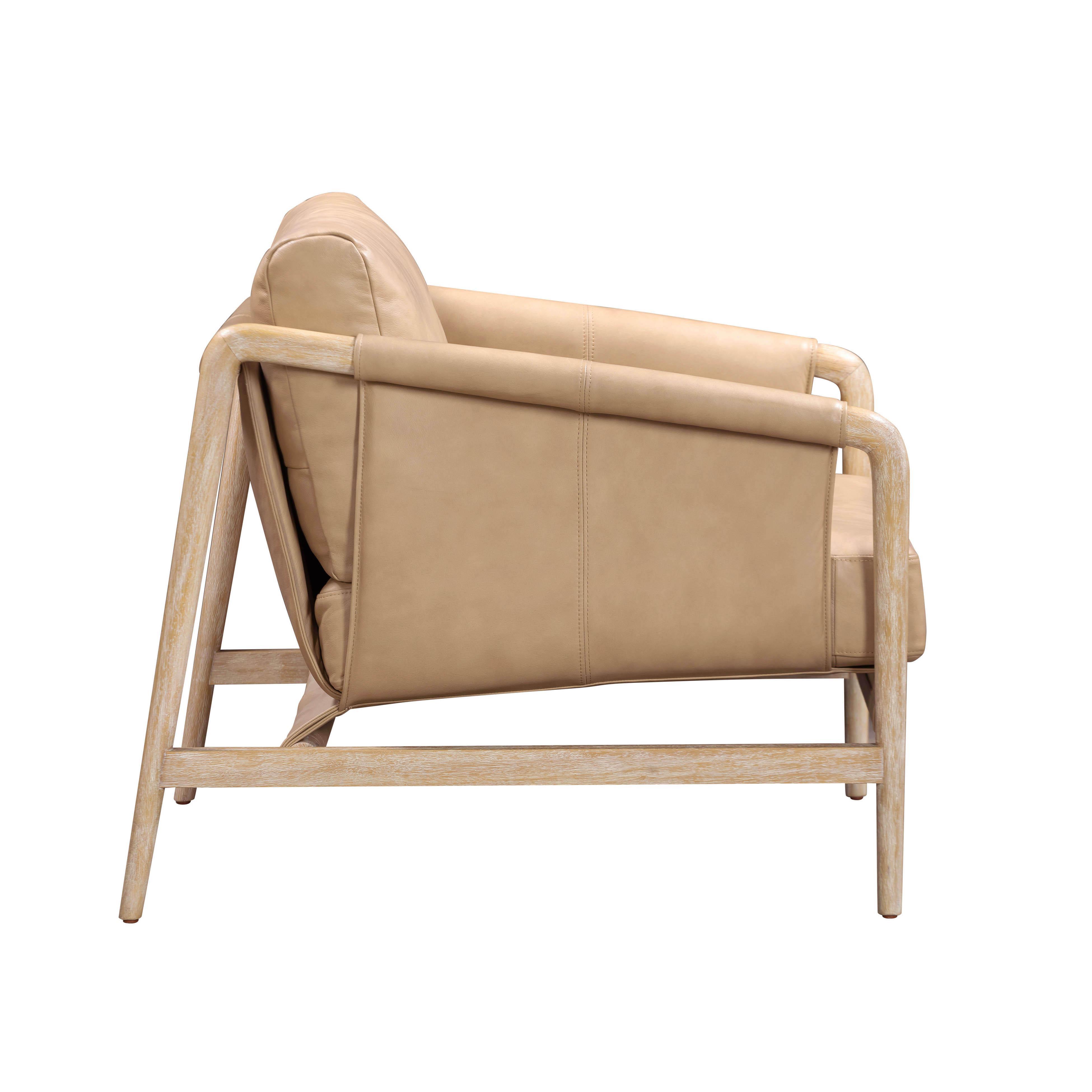 TOV Furniture Chakka Leather Accent Chair, , large