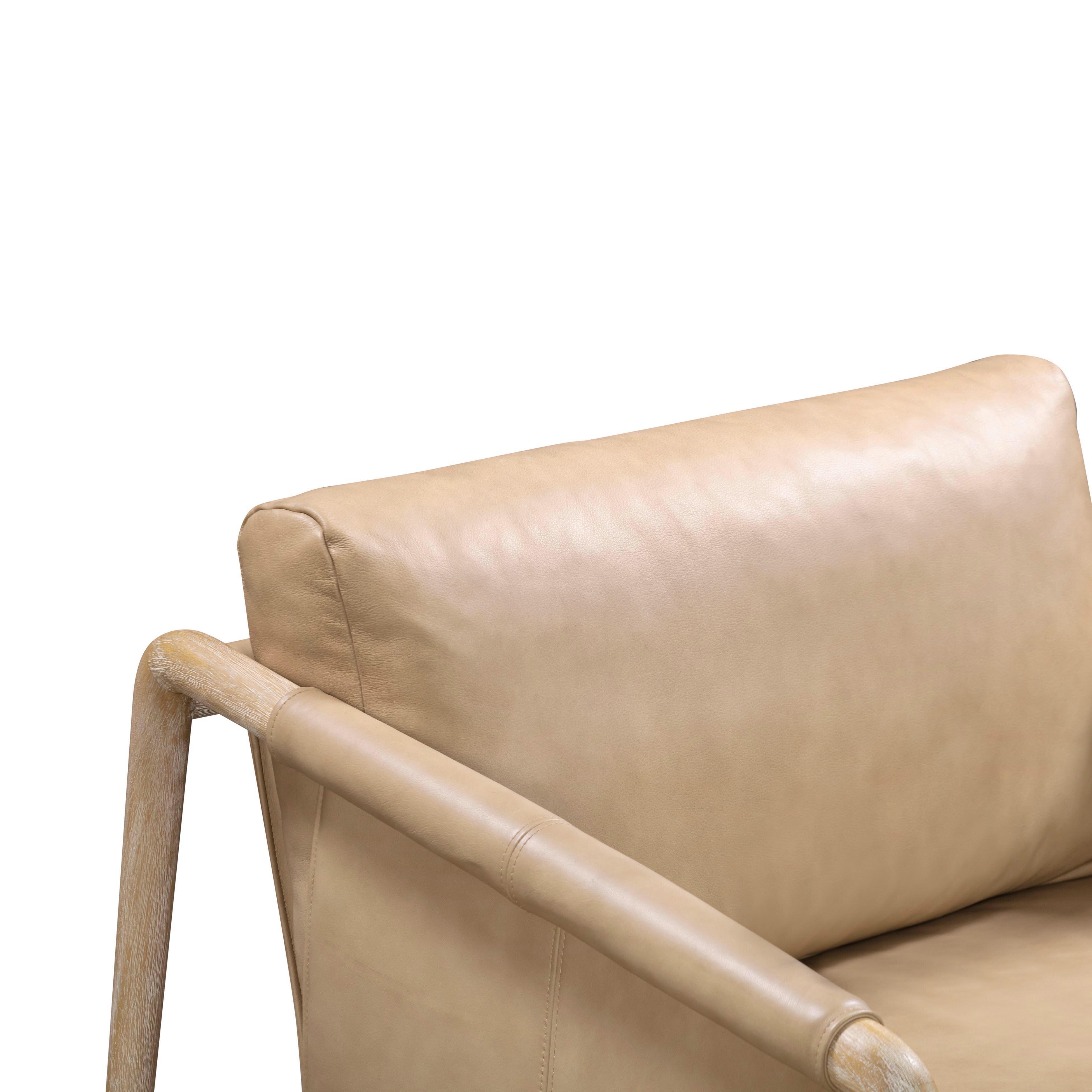 TOV Furniture Chakka Leather Accent Chair, , large