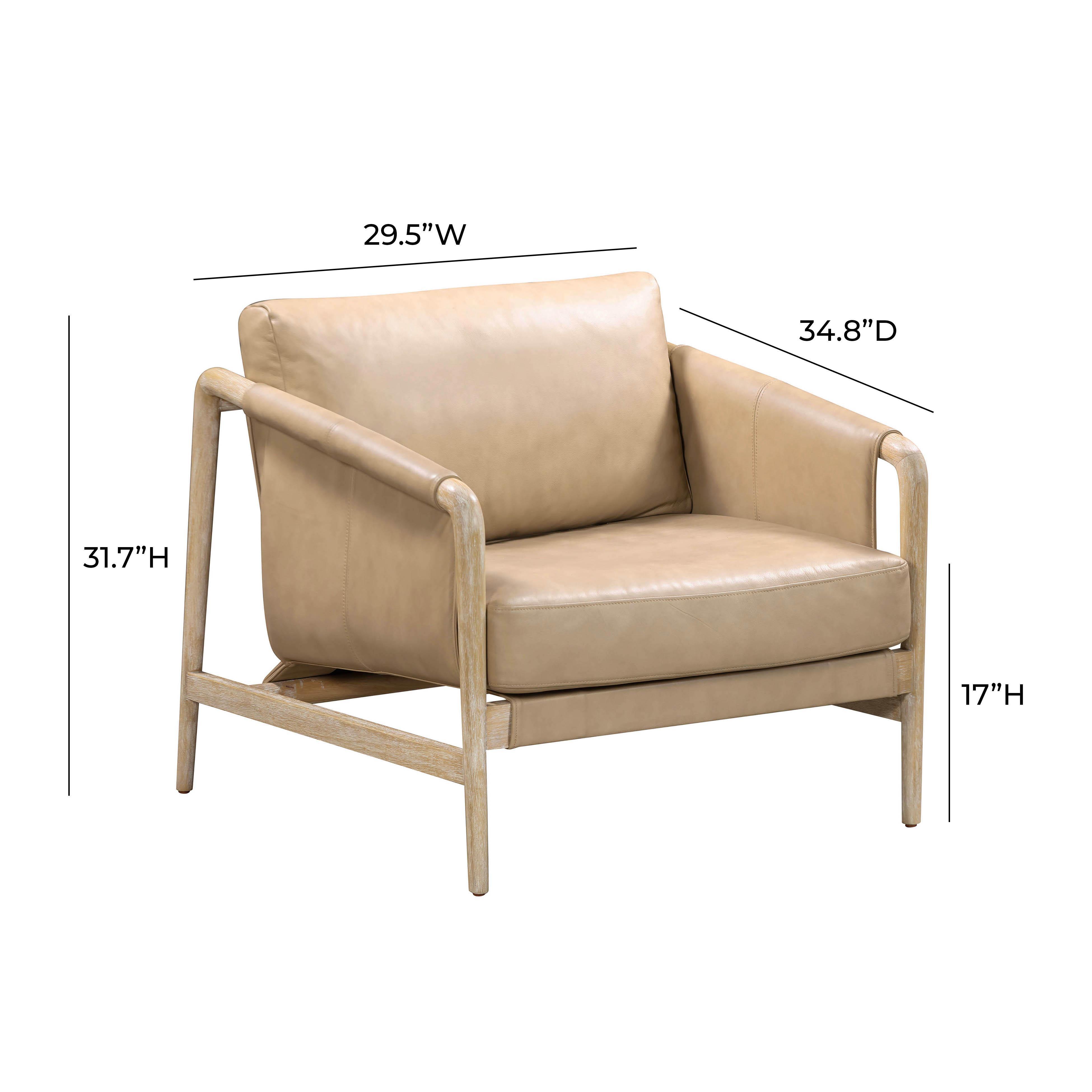 TOV Furniture Chakka Leather Accent Chair, , large