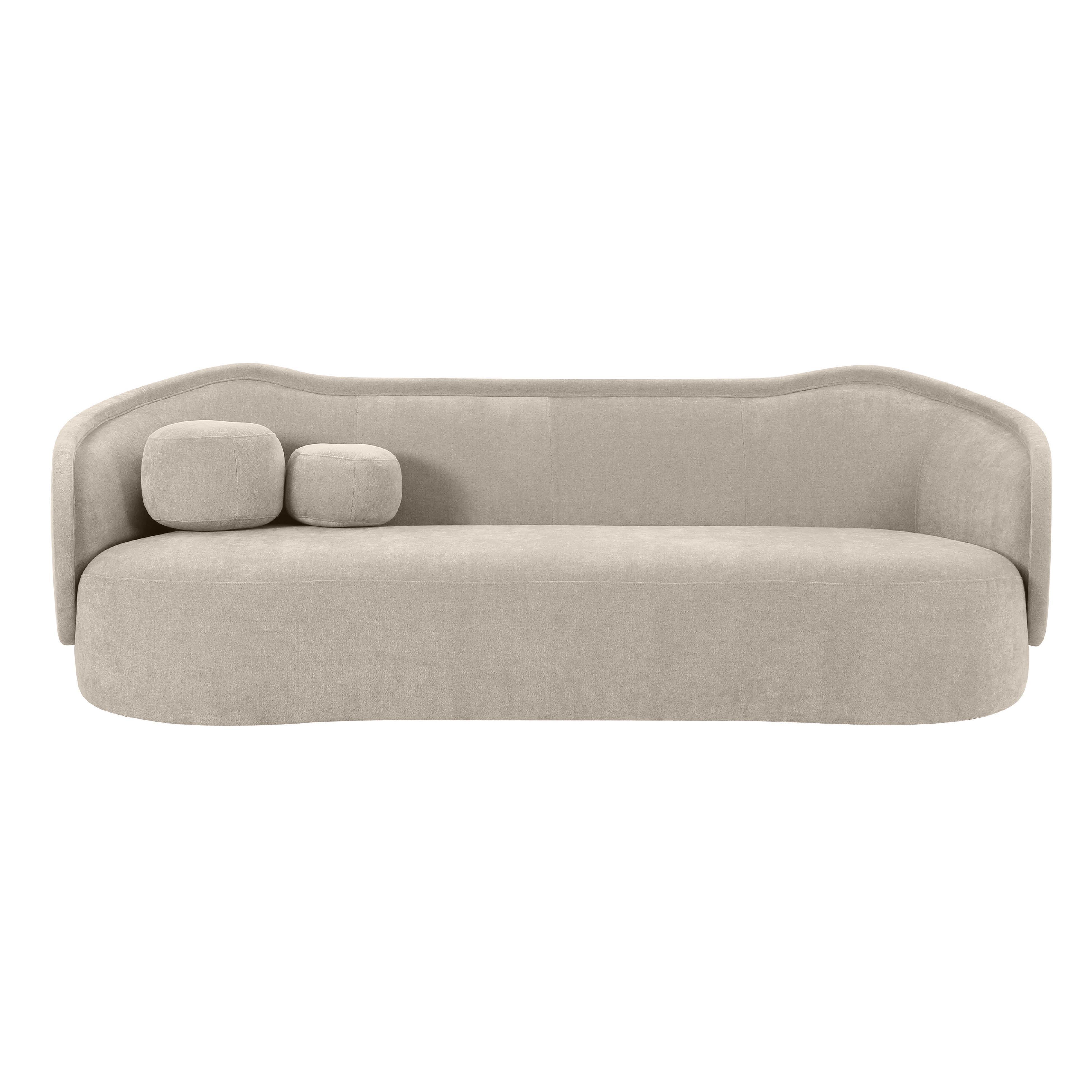 TOV Furniture Circe Sofa, Taupe, large