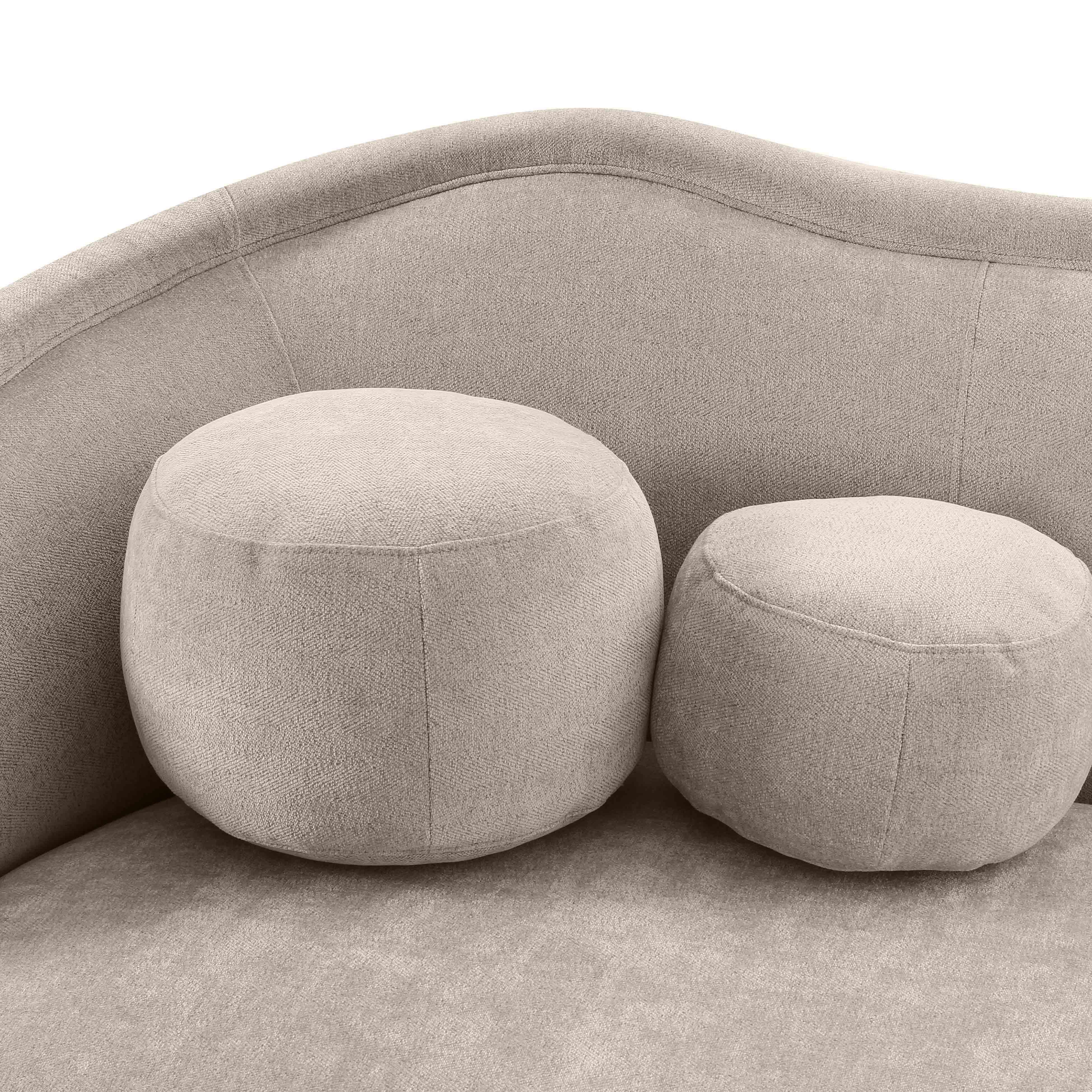 TOV Furniture Circe Sofa, Taupe, large