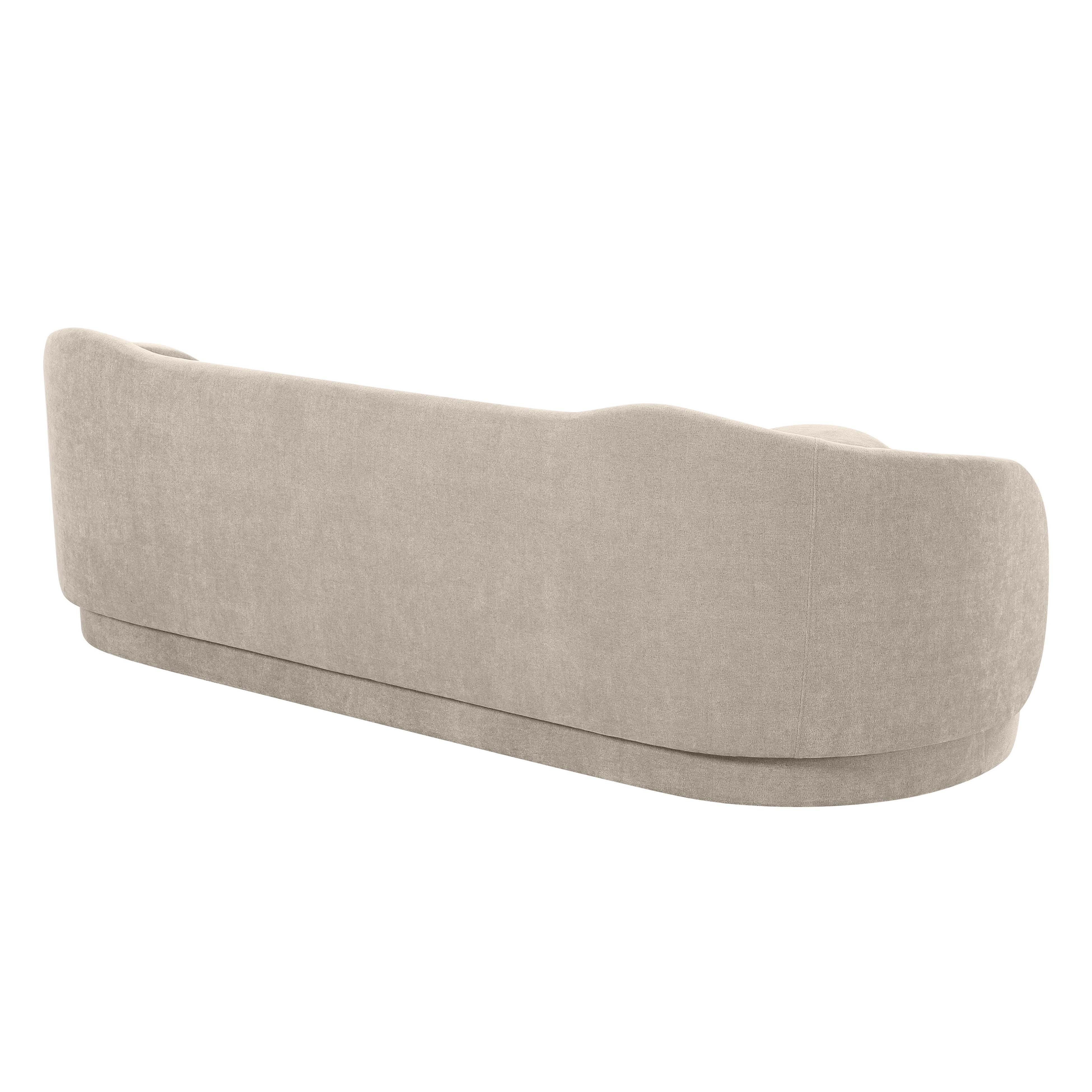 TOV Furniture Circe Sofa, Taupe, large